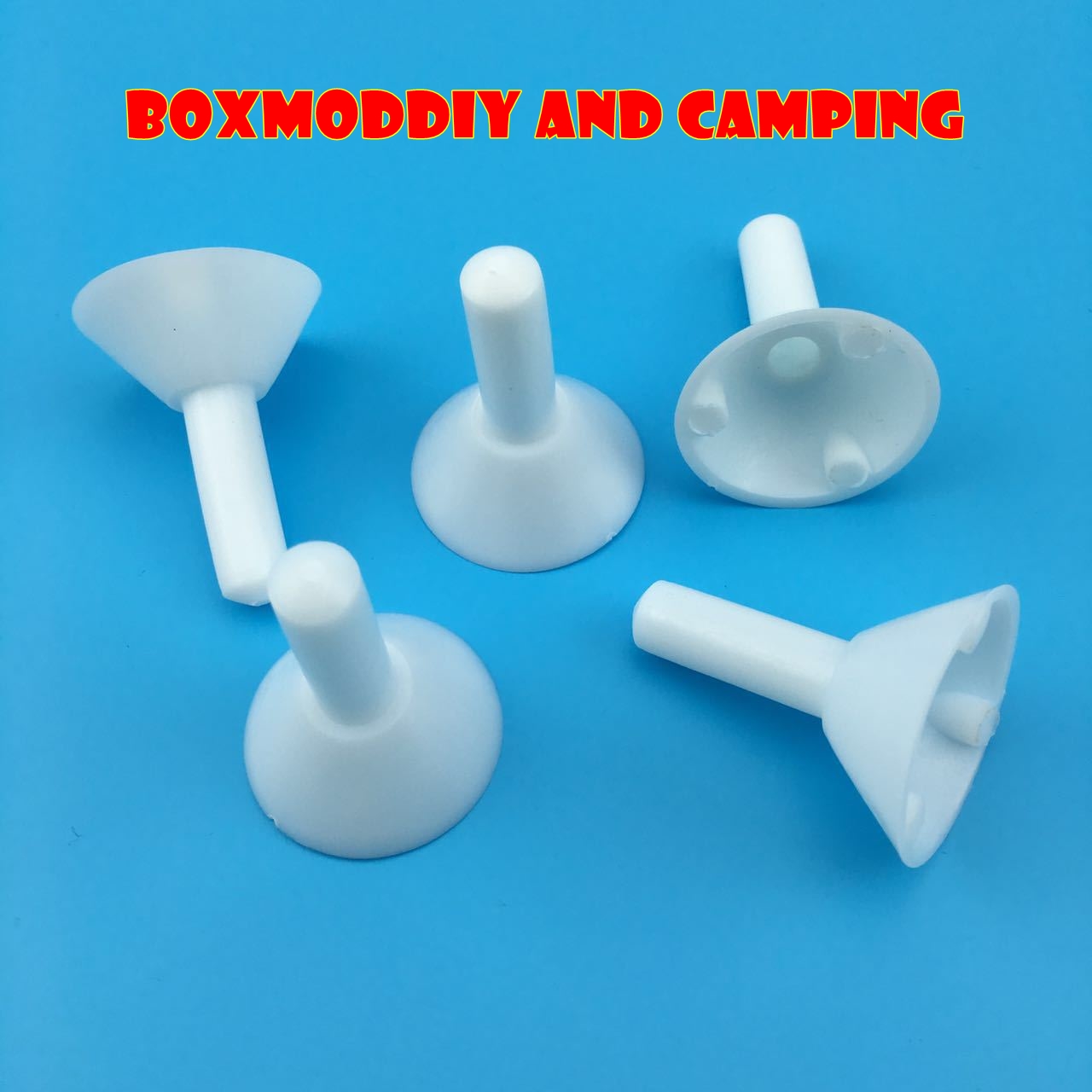 สวมหัวเสา กันฟ้าผ่า วัสดุABS ใส่หัวเสาฟลายชีท ป้องกันฟ้าผ่า ขนาดกว้าง35มม. สูง48มม.ขนาดรู6มม. สีขาว