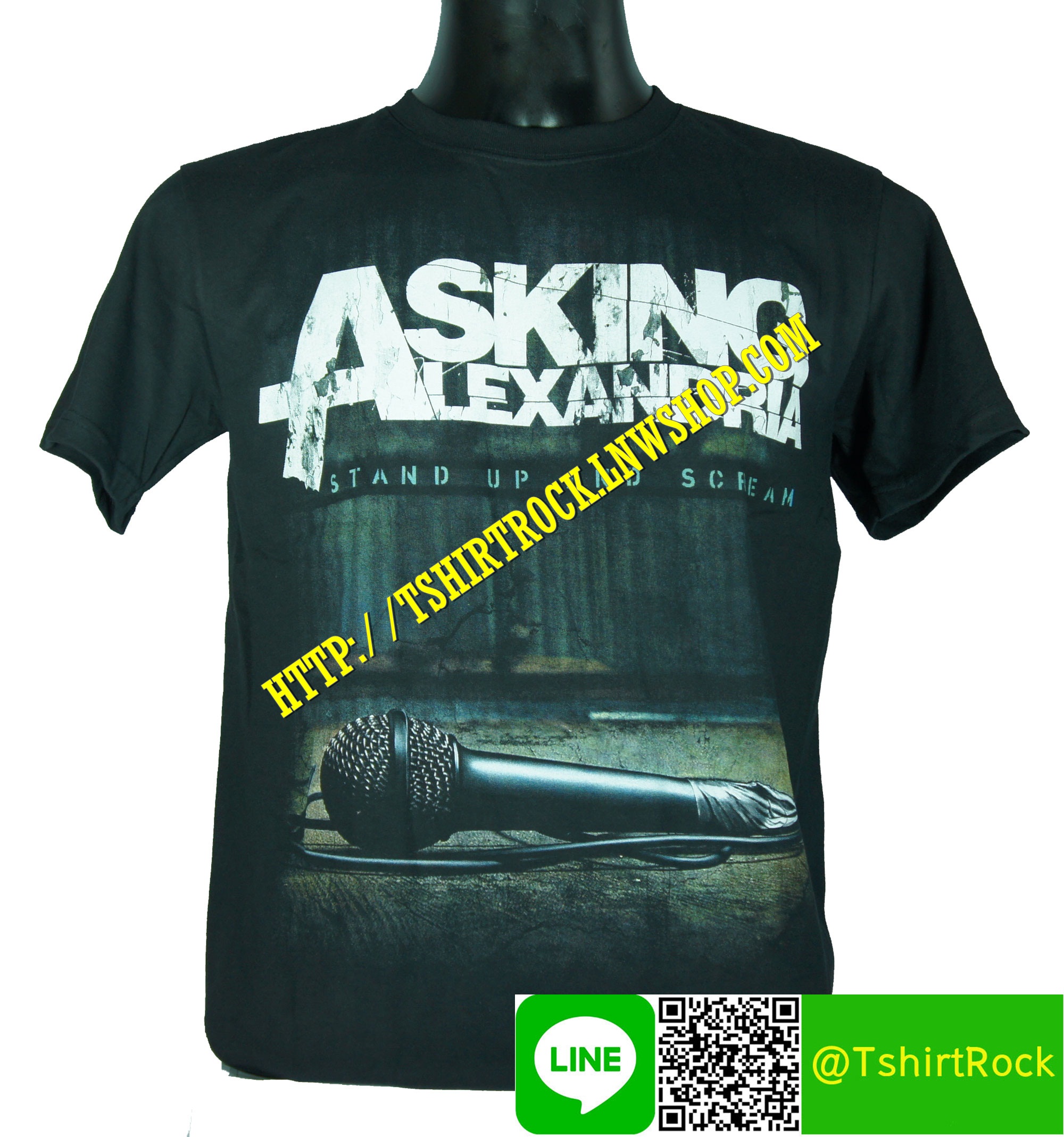 ASKING ALEXANDRIA เสื้อยืดวงร็อค เมทัล ดนตรี เสื้อวงแอสกิงอะเล็กซานเดรีย AA1111