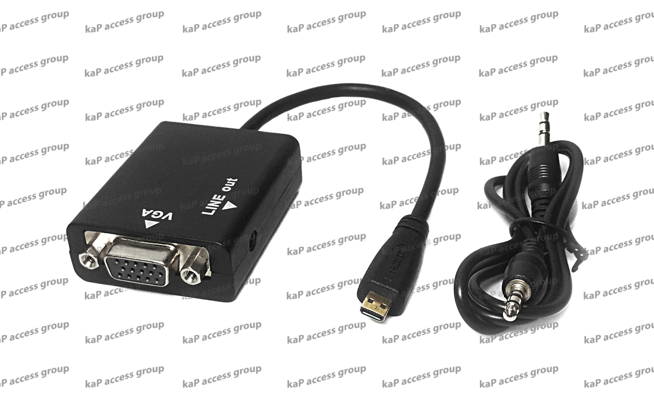 สาย Micro HDMI to VGA with Audio (ตัวเมีย)
