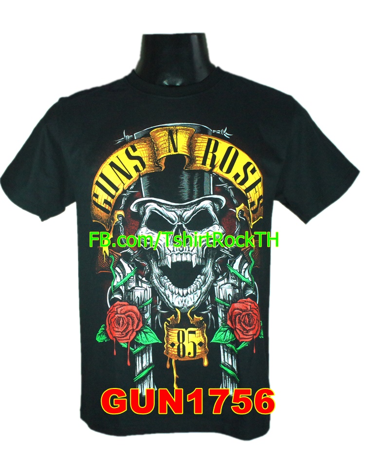เสื้อร็อค GUNS N' ROSES เสื้อวง เสื้อวินเทจ กันส์แอนด์โรสเซส GUN1756