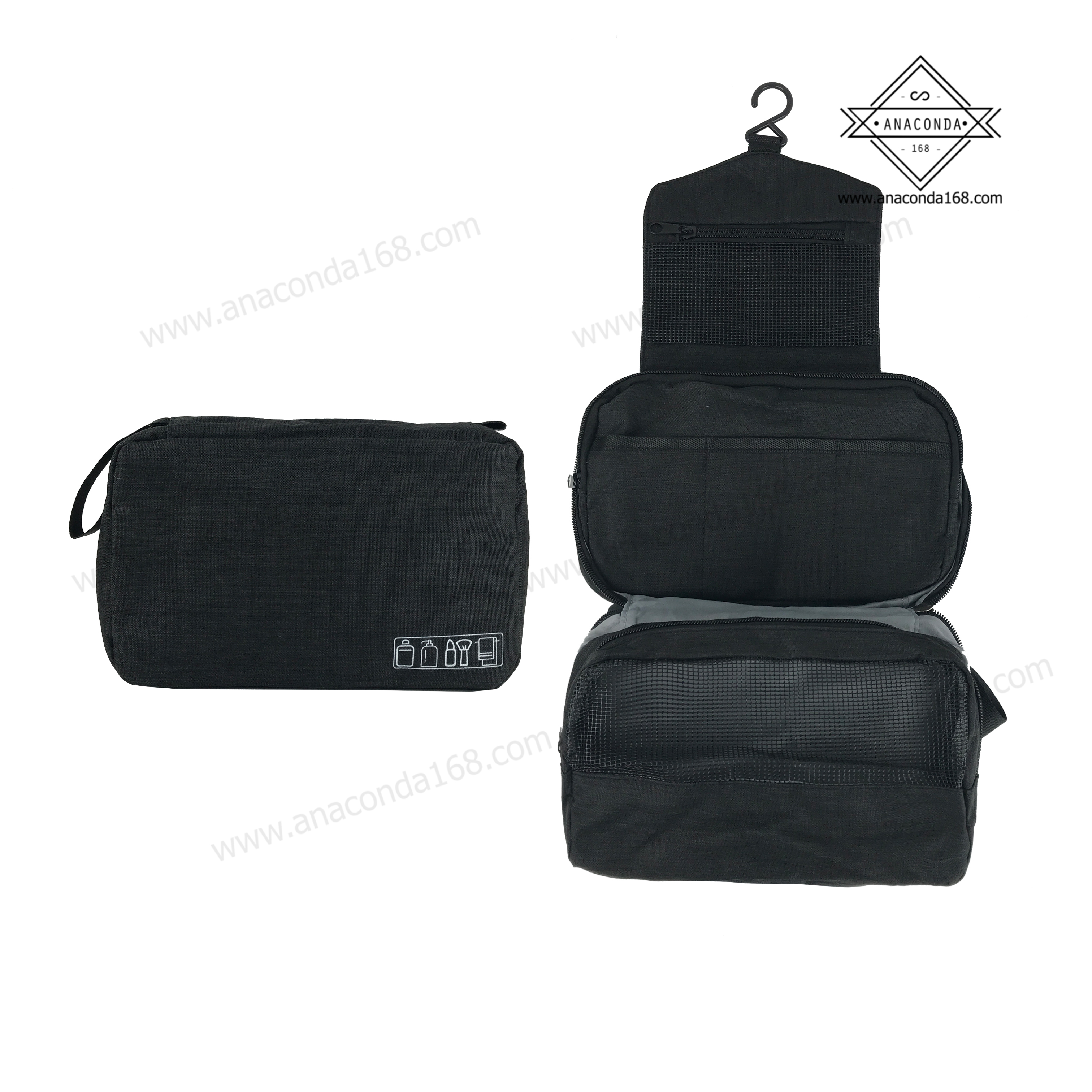 กระเป๋าจัดเก็บอุปกรณ์อาบน้ำ 3 ชั้น