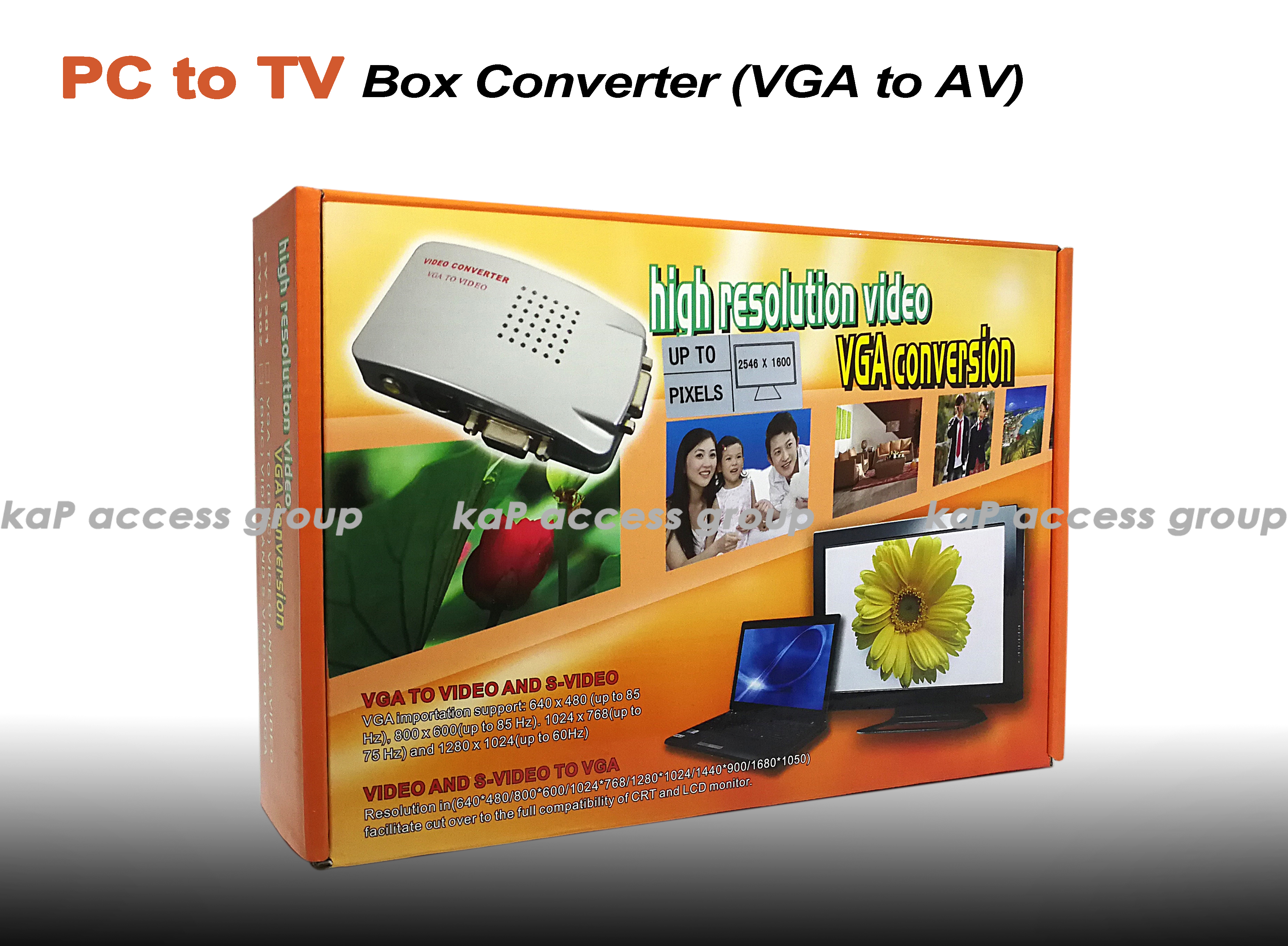 PC to TV Box Converter (VGA to AV)