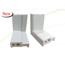 วงกบ uPVC "Green Plastwood" หนา 2"x 4" ฐาน 10ซม.