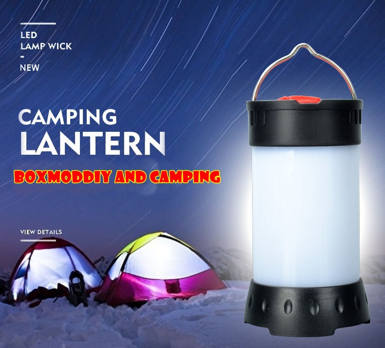 **โปรโมชั่น แถมถ่าน18650**ไฟตั้งแคมป์ ไฟส่องเต็นท์LED ตะเกียงLED ใช้แบตเตอรี่18650 ไฟตลาดนัด สว่างมากๆ ขนาดกว้าง50มม. สูง100มม.