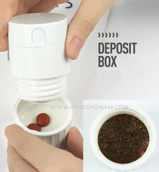 กระปุกเก็บยา ตัดยา และบดยา 3in1 ( Bowl Pill Box Cut/Mashed)