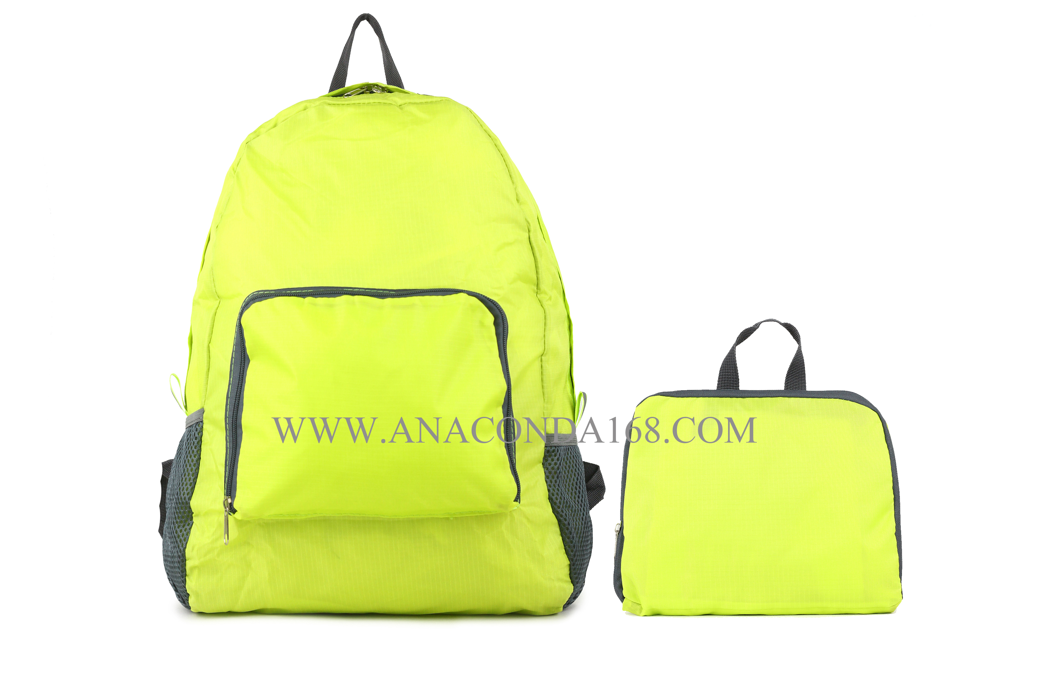 กระเป๋าเป้สะพายหลังพกพาพับเก็บได้