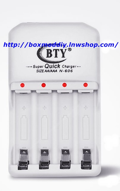 รางชาร์ทแบตเตอรี่คุณภาพดีBTY ชาร์ทแบตเตอรี่ ขนาดAA ,AAA 1-4ก้อน