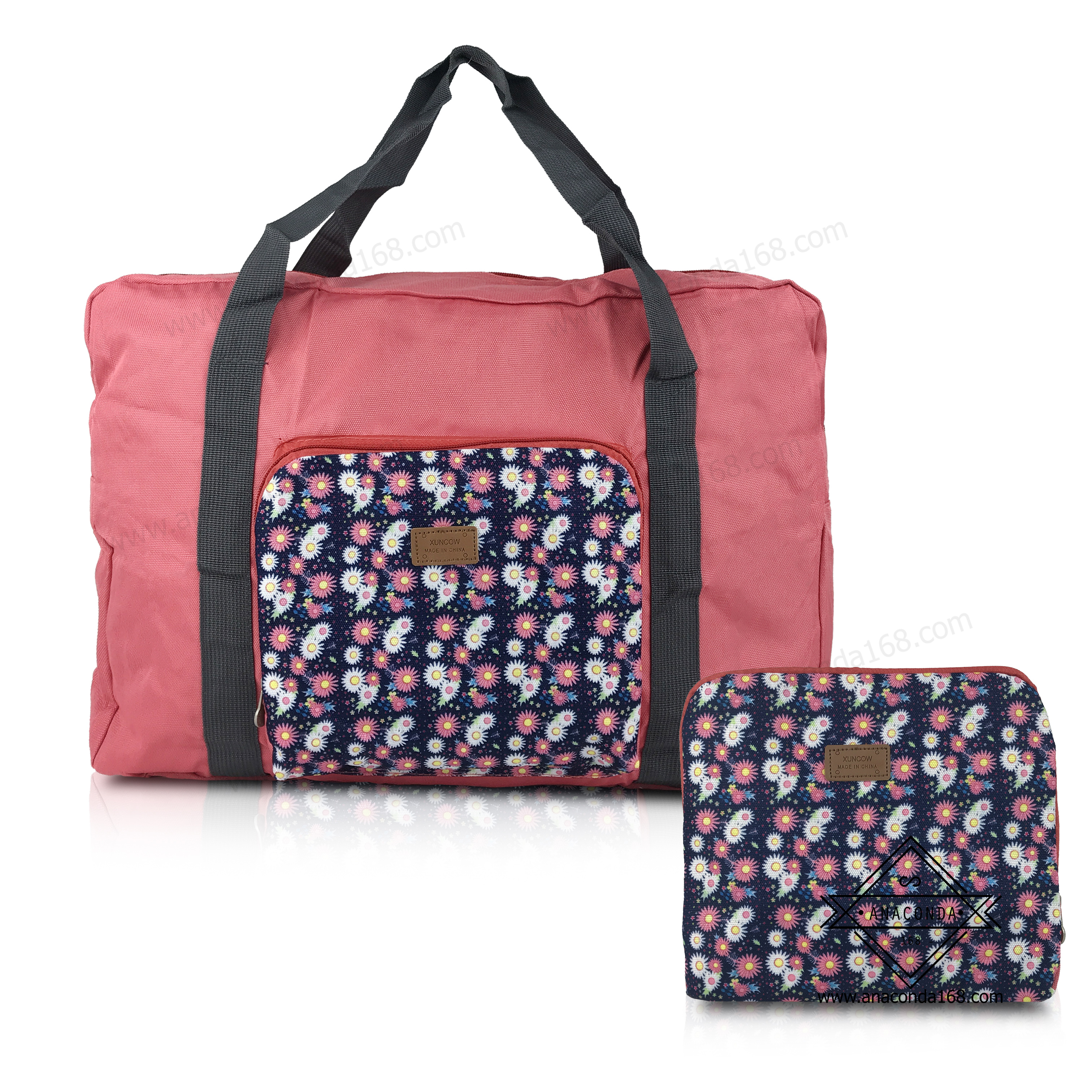 กระเป๋าจัดระเบียบเดินทางพับได้ ลายดอกไม้