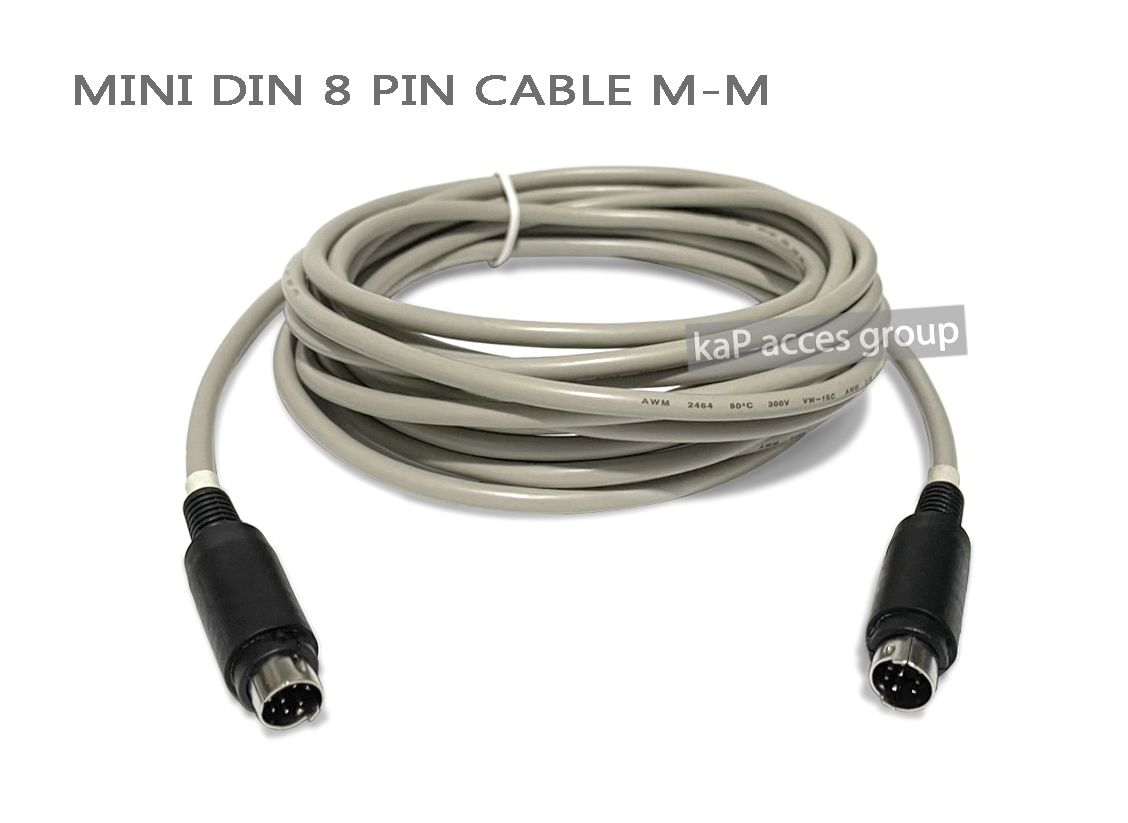 สาย MINI DIN 8 PIN MALE - MALE PLUG CONNECTOR CABLE (5m)