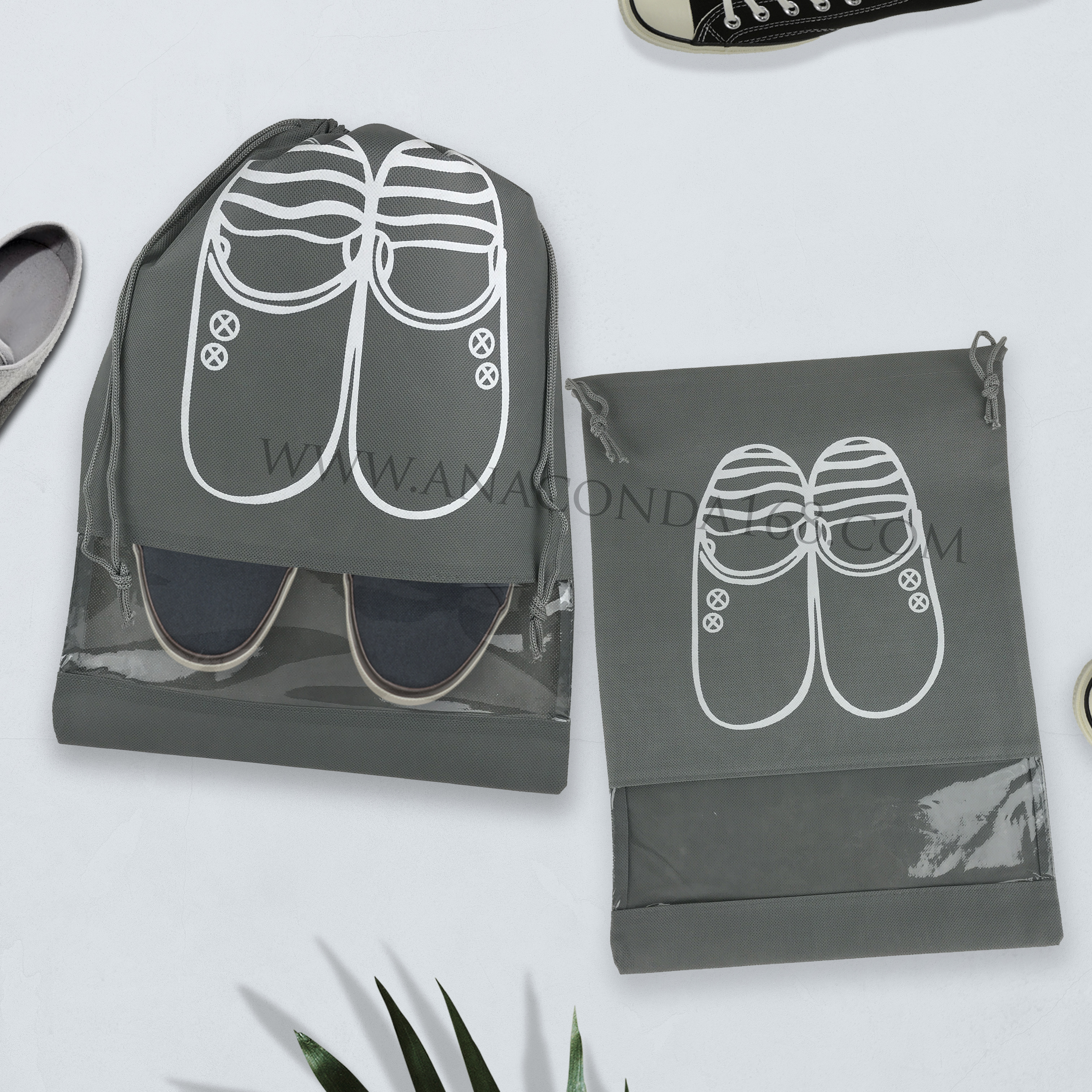 ถุงผ้าหูรูดใส่รองเท้า ถุงผ้าสำหรับใส่รองเท้า