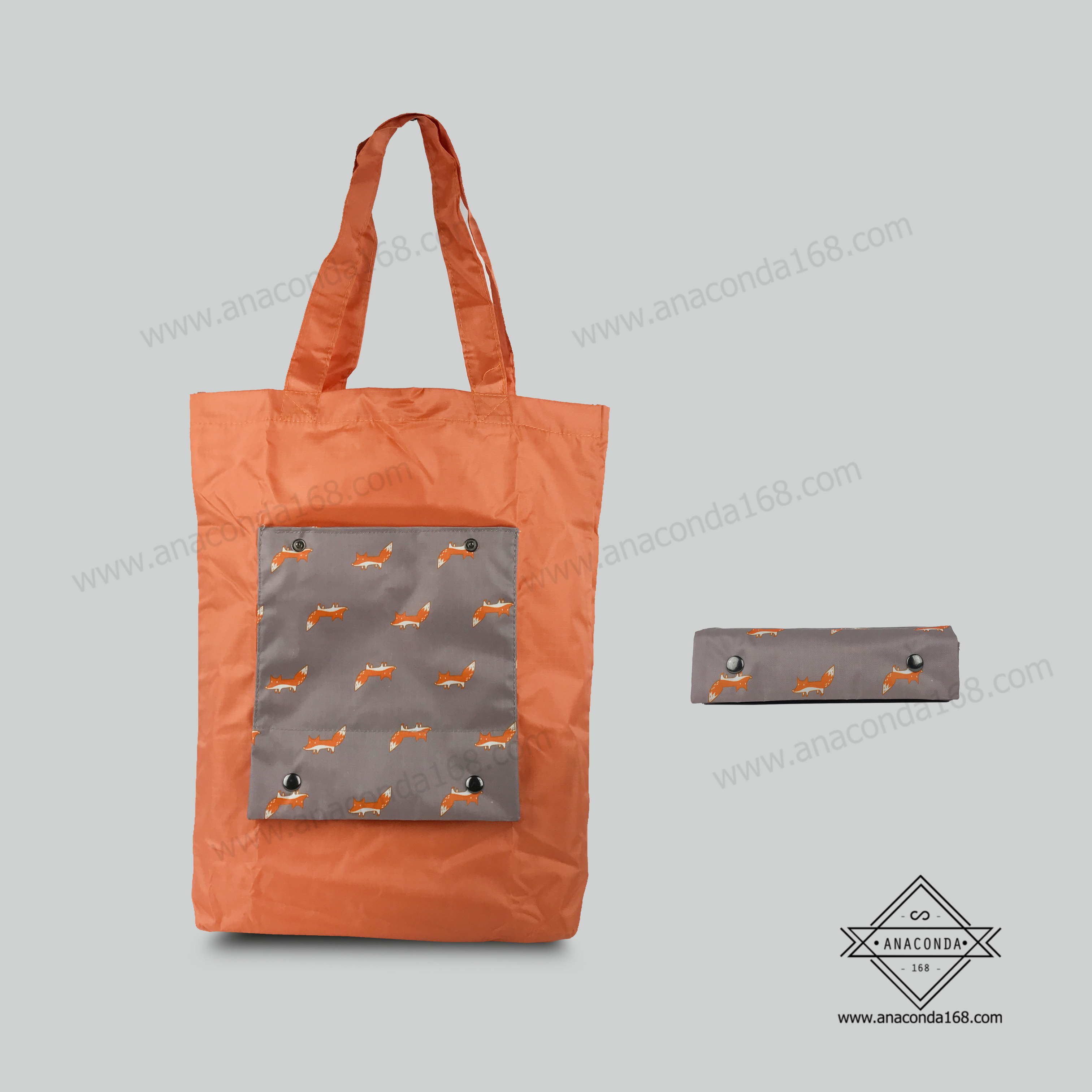 กระเป๋าช็อปปิ้ง 2สี พับได้( Shopping Bag 2Tone )