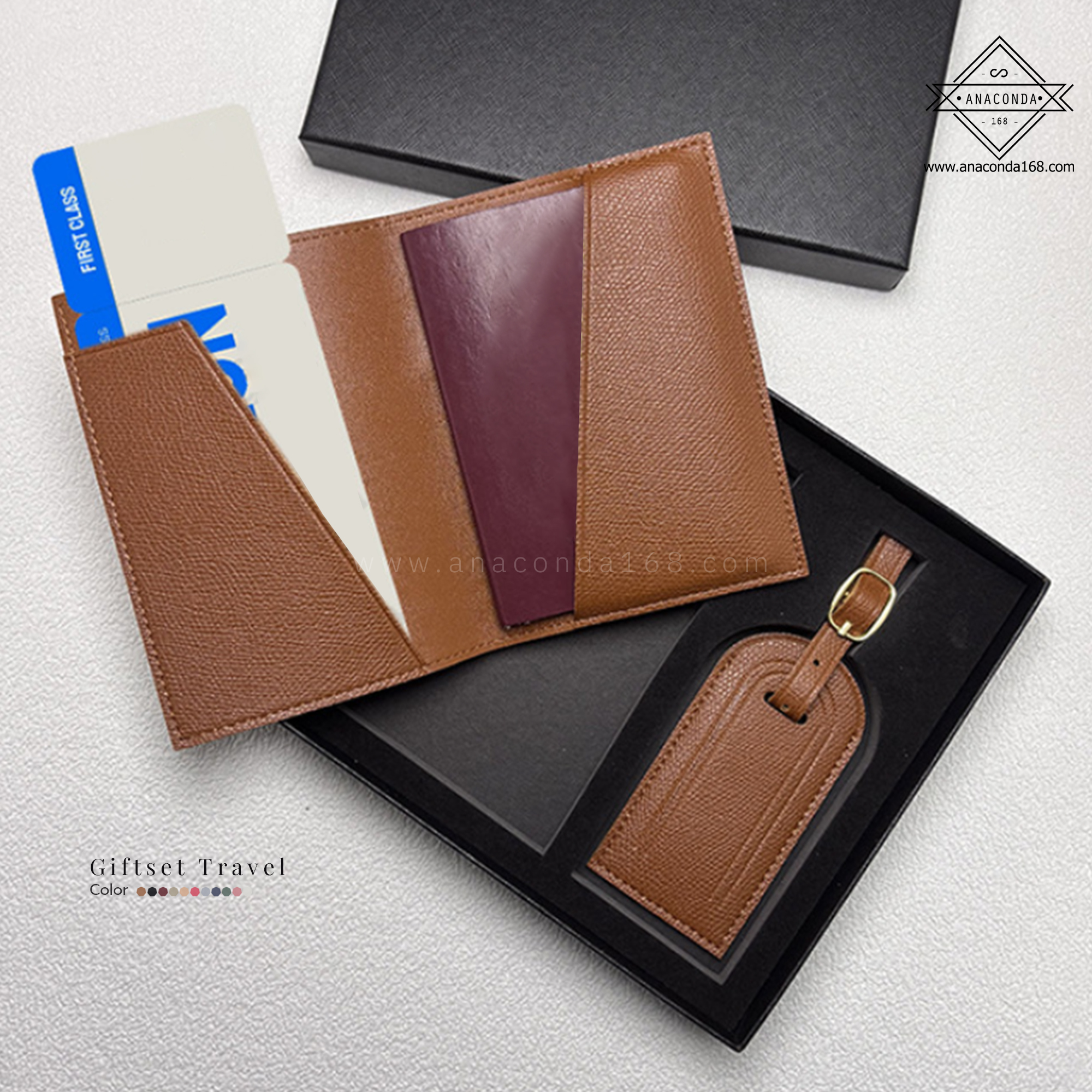 เซ็ท 2 ชิ้น กระเป๋าพาสสปอร์ต ป้ายแท็ก