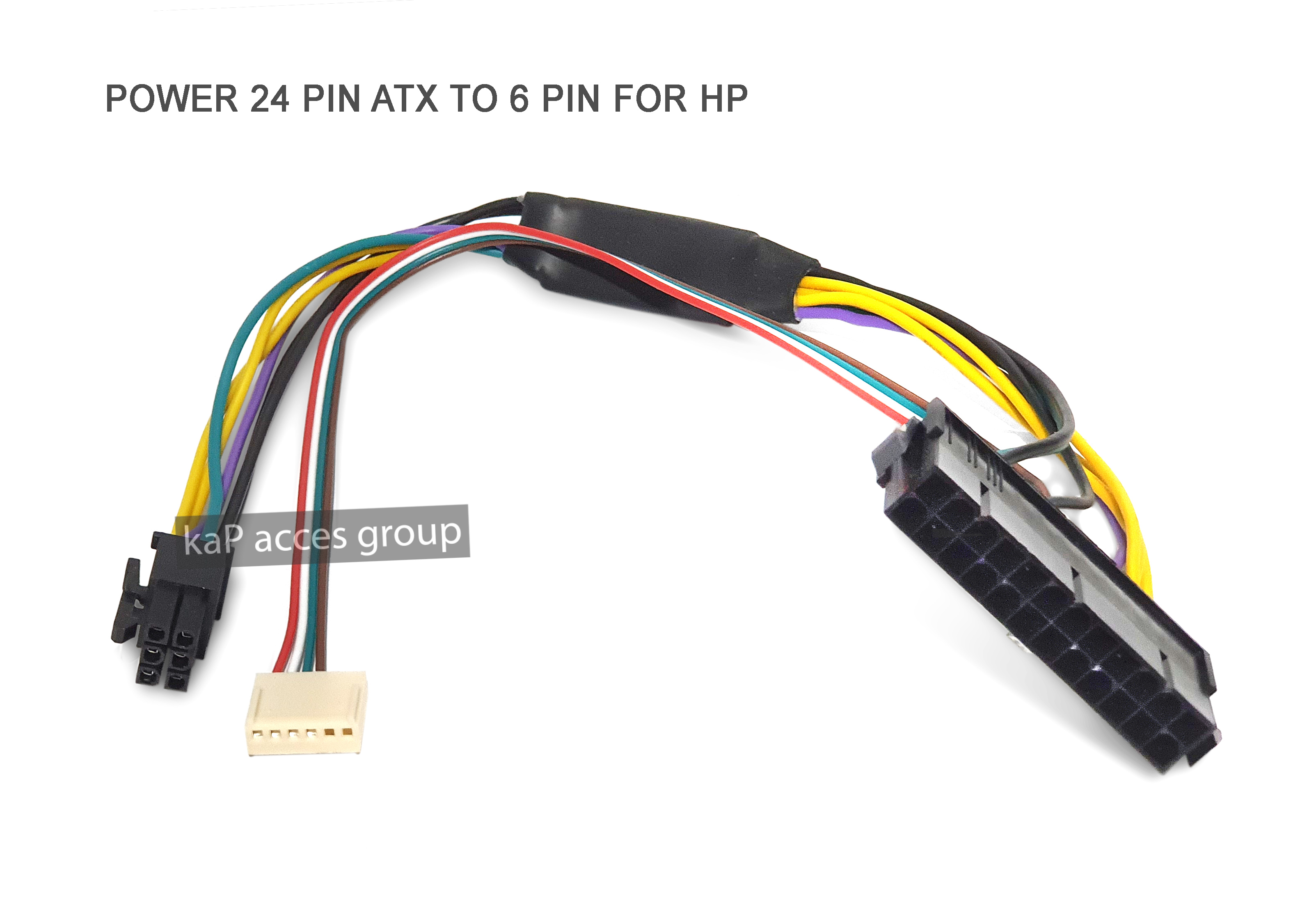 Power Supply Cable ATX 24 Pin Female to 6Pin Male Connector for HP (30CM )