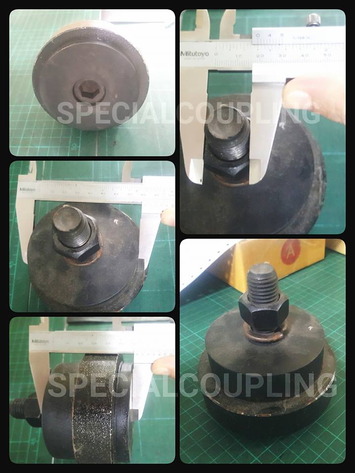 จำหน่ายยางรองแท่นเครื่อง od 4" H 65mm เกลียว 3/4" ขายส่งและปลีก