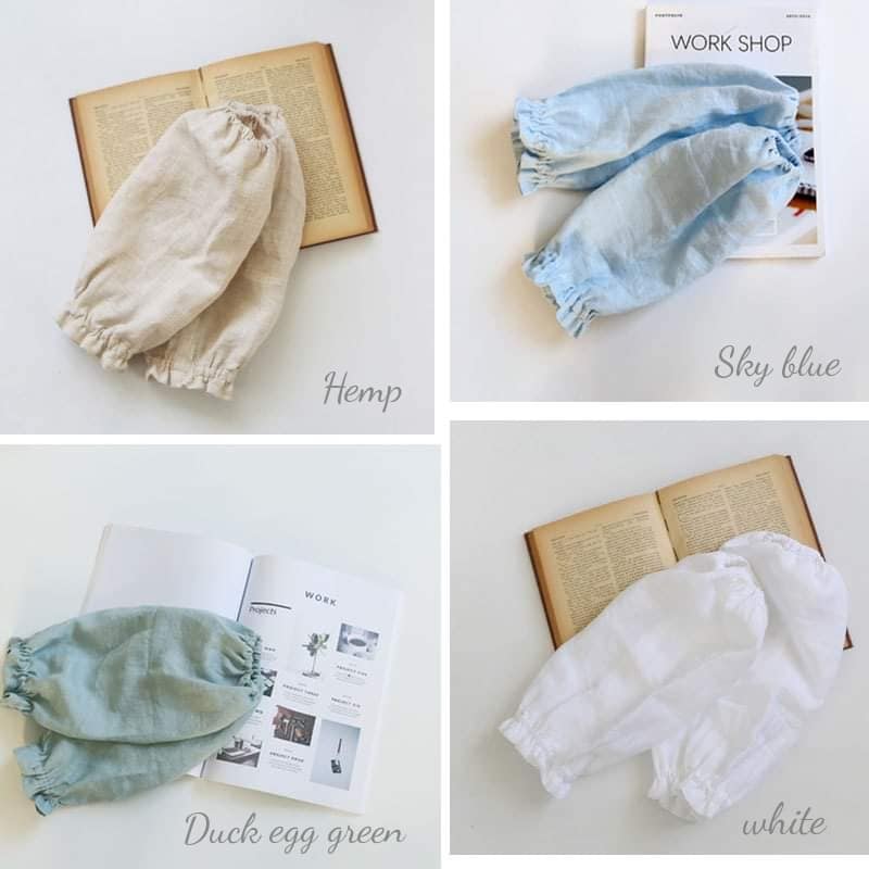 ปลอกแขนลินินสีGrayblue