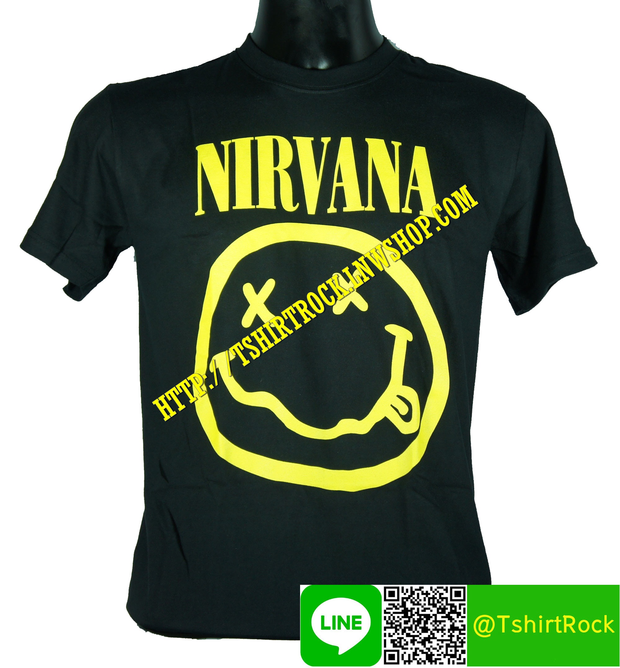 NIRVANA เสื้อยืดวงร็อค เมทัล ดนตรี เสื้อวงเนอร์วานา NIR107