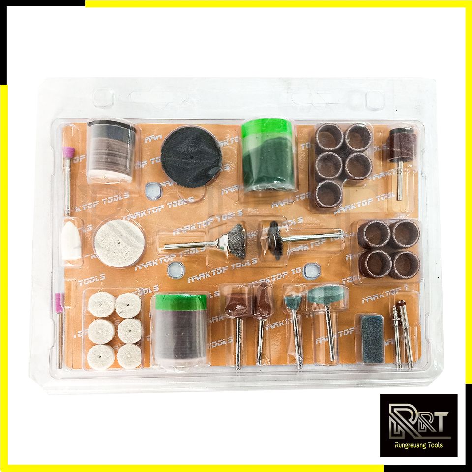 RRT ชุดเครื่องขัดมินิ ขนาดแกน 3mm. (ชุด 105 ชิ้น)