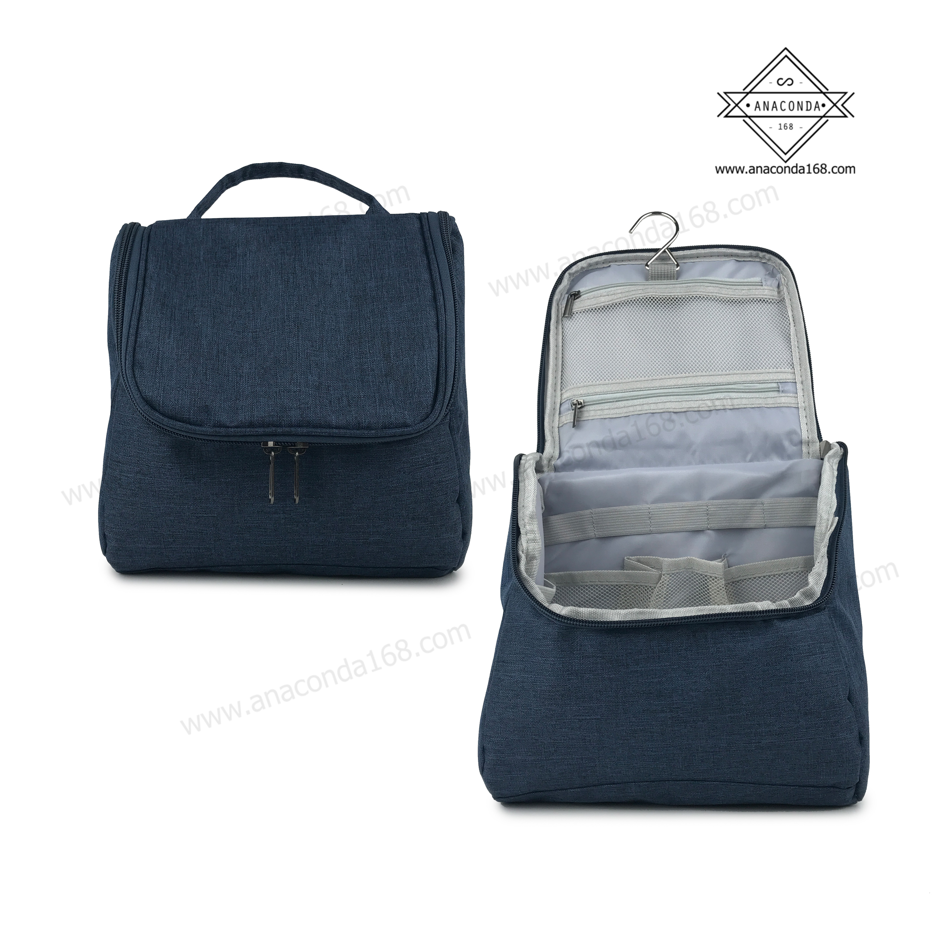 กระเป๋าจัดระเบียบใส่อุปกรณ์อาบน้ำ ( มีตะขอสำหรับแขวนได้ )