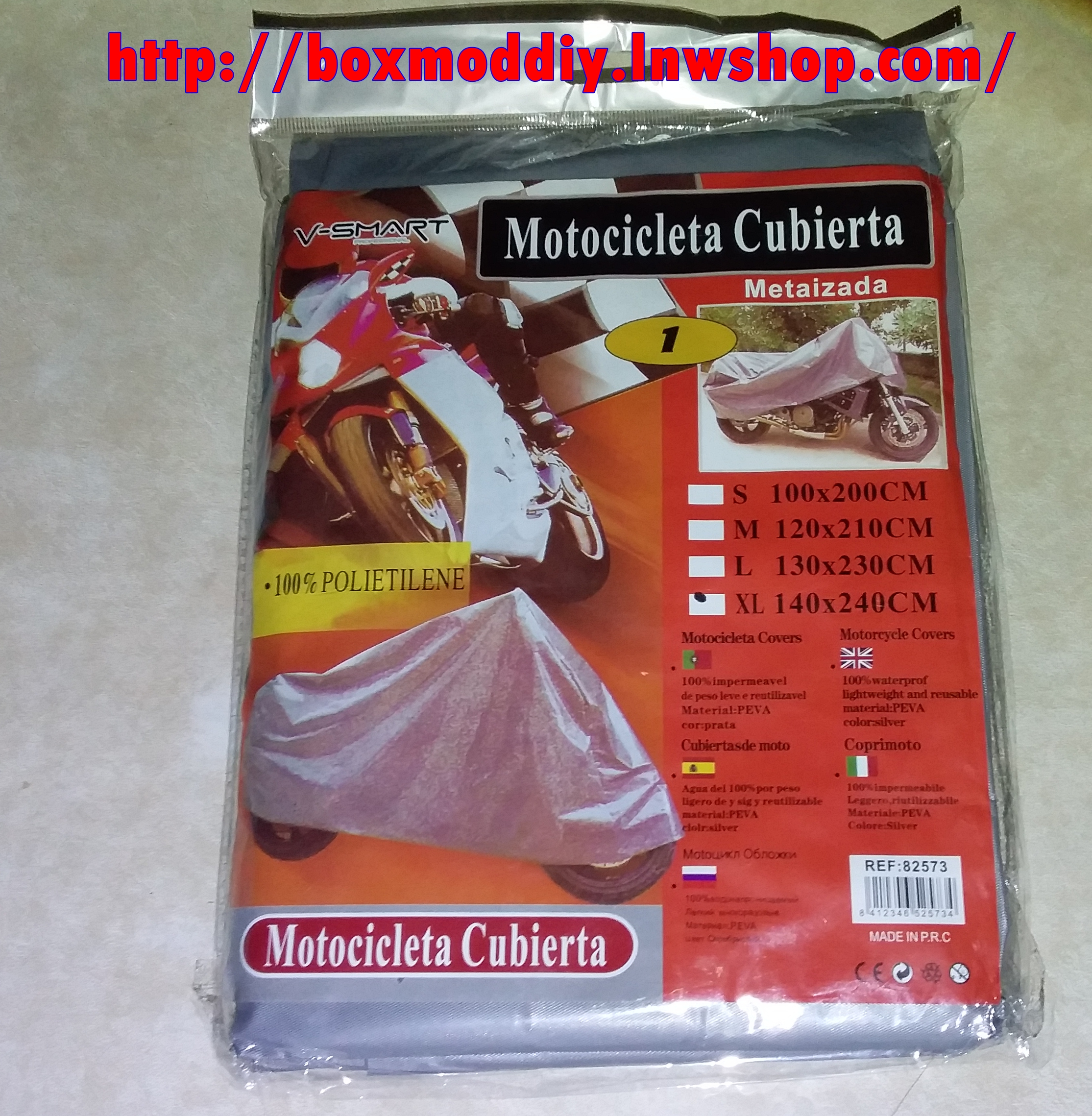 ผ้าคลุมรถจักรยานยนต์ Bigbike SIZE XL 140CM*240CM ขนาดใหญ่คลุมได้ทุกคัน คุ้มราคา กันฝุ่น กันน้ำ กันแดด 100%