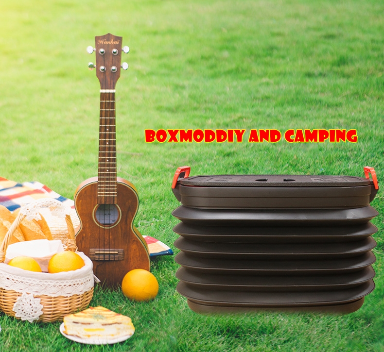 กล่องเก็บของอเนกประสงค์ กล่องยืดได้หดได้ กล่องเก็บของท้ายรถ กล่องแคมป์ปิ้ง ถังยืดหด กล่องเก็บของยืดหด หูหิ้วล็อกฝาได้ ขนาดใหญ่ ความจุ 40 L ประหยัดเนื้อที่ ทนทานต่อการใช้งาน