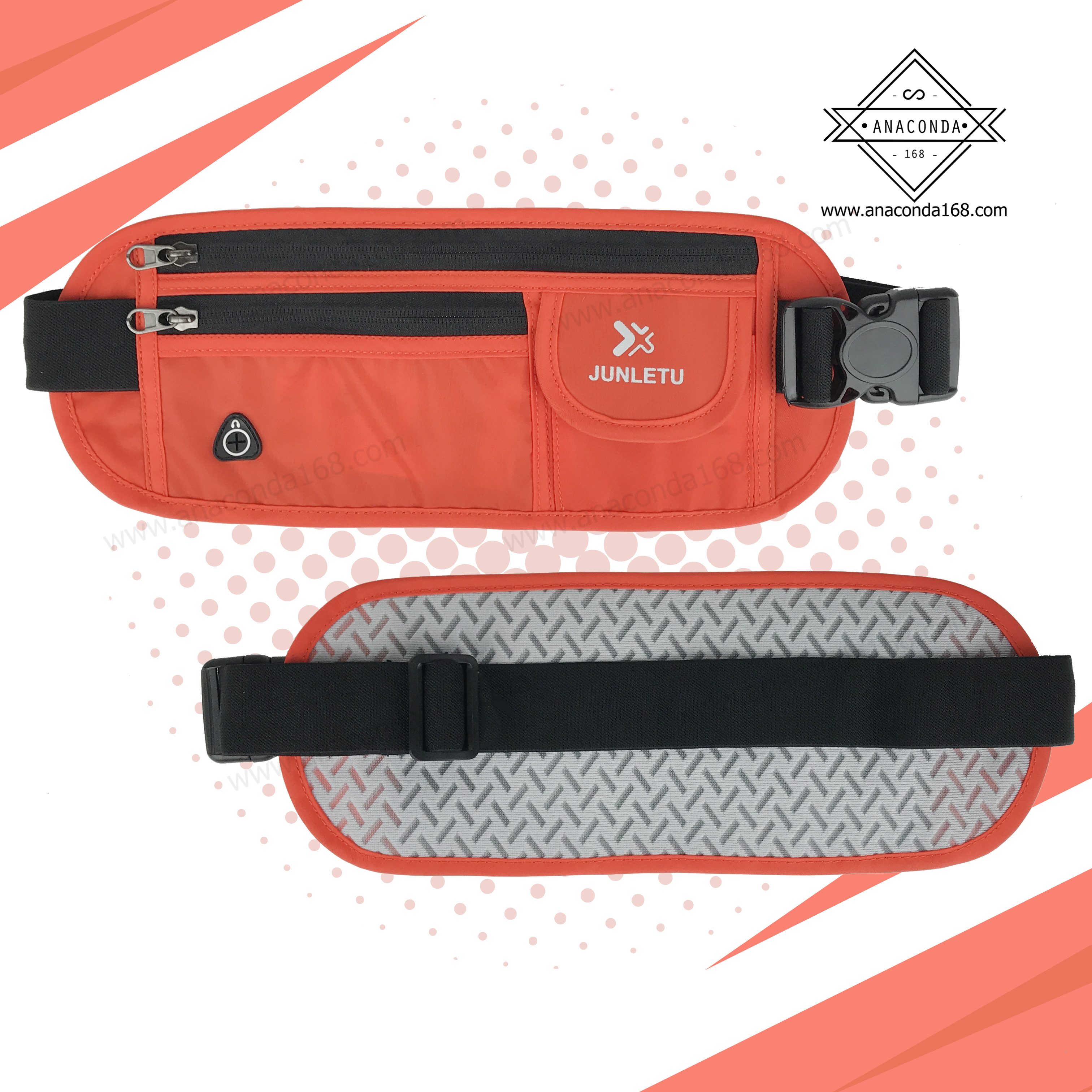 กระเป๋าคาดเอวทรงสปอร์ต JUNLETU