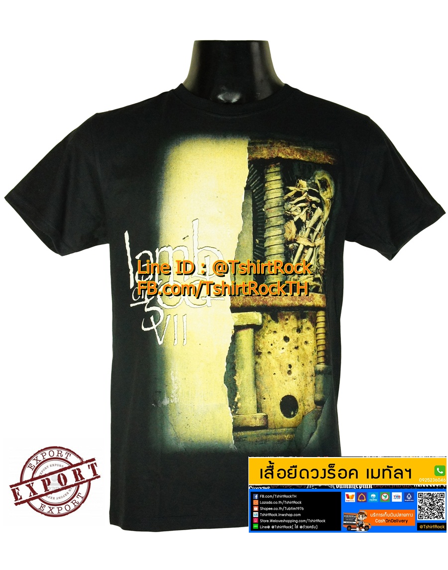 เสื้อวง LAMB OF GOD เสื้อยืดวงดนตรีร็อค เมทัล เสื้อร็อค แลมบ์ ออฟ ก็อด LOG1617