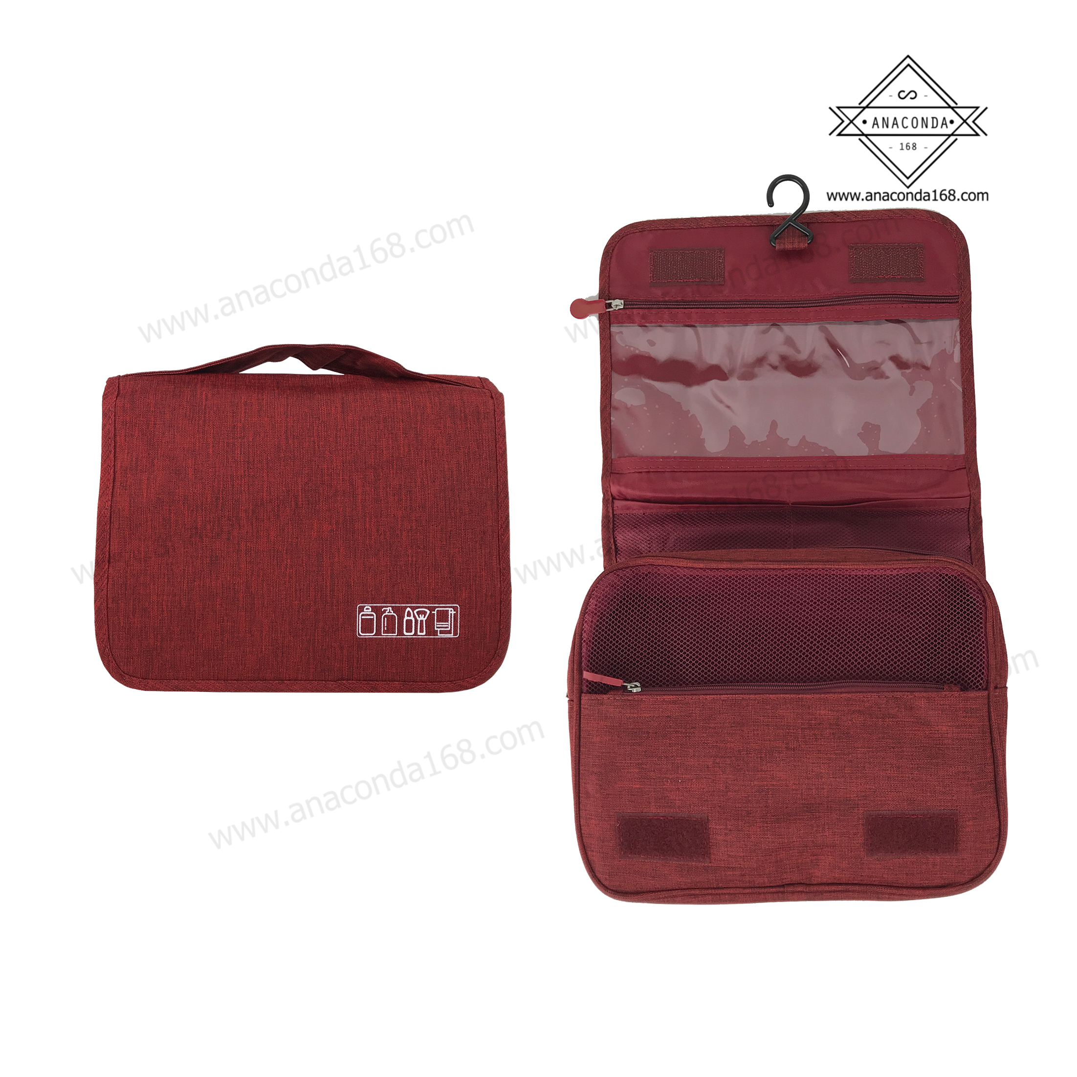 กระเป๋าจัดเก็บอุปกรณ์อาบน้ำแบบพับ