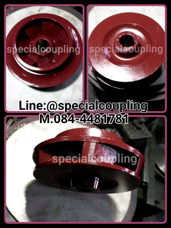 จำหน่ายใบพัดปั้มน้ำCalpedaเหล็กหล่อ ขนาดOd 152 mm รูเพลา24 มิล แวริ่งบน104 มิล ร่องน้ำ12 มิล พร้อมส่งคะ