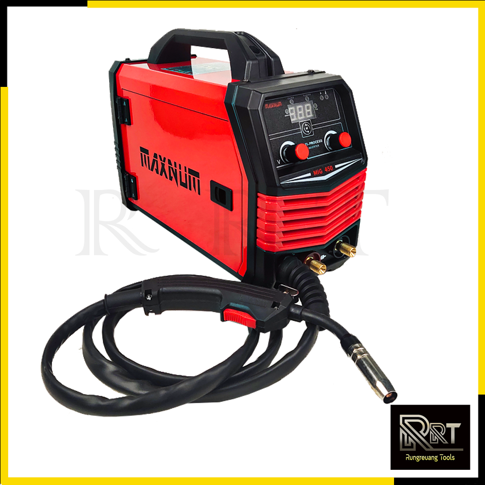 MAXNUM ตู้เชื่อม MIG ไม่ใช้แก๊ส รุ่น MIG-450 + ลวดฟลักซ์คอร์