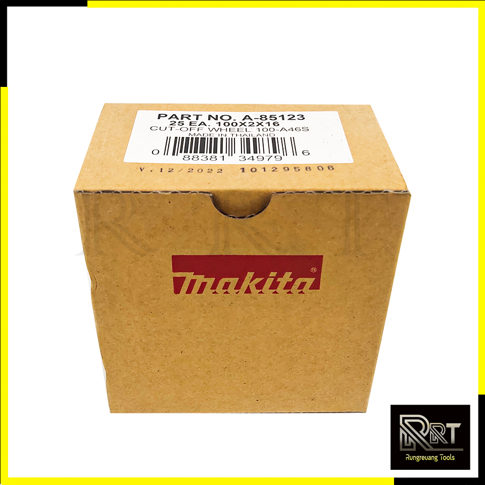 MAKITA แผ่นตัดเหล็ก 4"2มิล รหัส A-85123 (ยกกล่อง 25 ใบ)