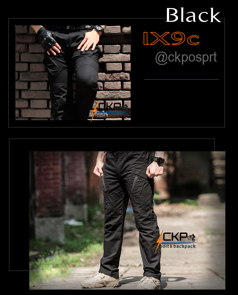 กางเกงแบรนด์ Sector Seven รุ่น ix9c (ผ้าริปสตอป) / สีดำ