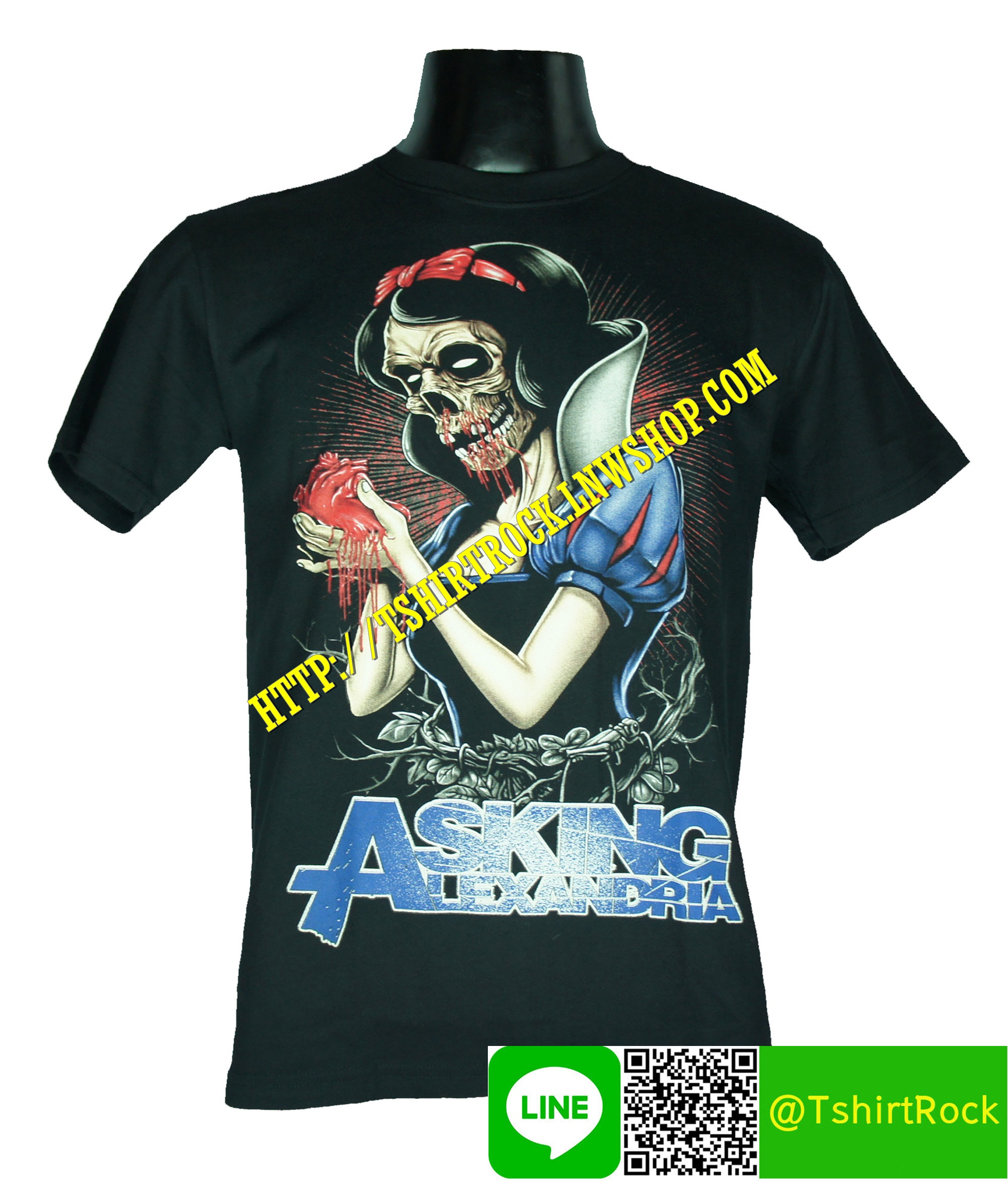 ASKING ALEXANDRIA เสื้อยืดวงร็อค เมทัล ดนตรี เสื้อวงแอสกิงอะเล็กซานเดรีย AA1538