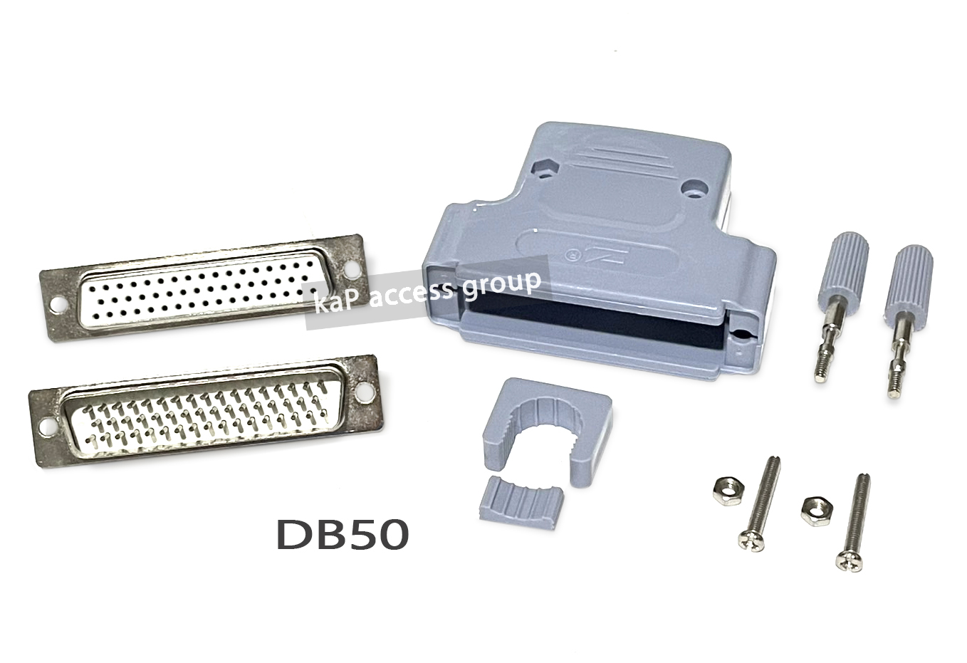 D-Sub DB50 ชุดประกอบ ตัวผู้ ตัวเมีย DB 50 pin แบบ 3 แถว Connector