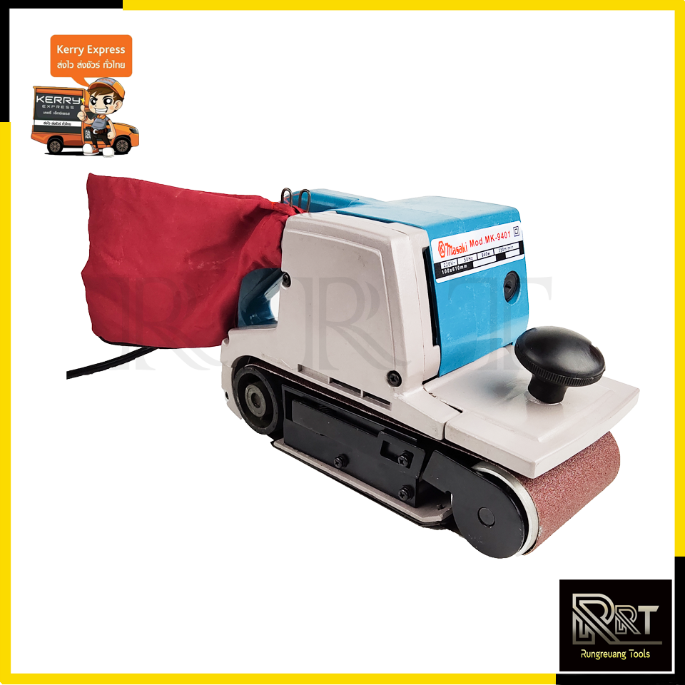 MASAKI เครื่องขัดกระดาษทราย-สายพาน(รถถัง) 4"นิ้ว - รุ่น MK-9401