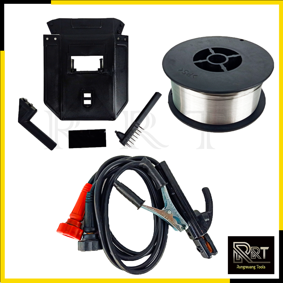 BONCHI ตู้เชื่อม MIG ไม่ใช้แก๊ส รุ่น MIG-205 + ลวดฟลักซ์คอร์ 0.8มิล 1กก.