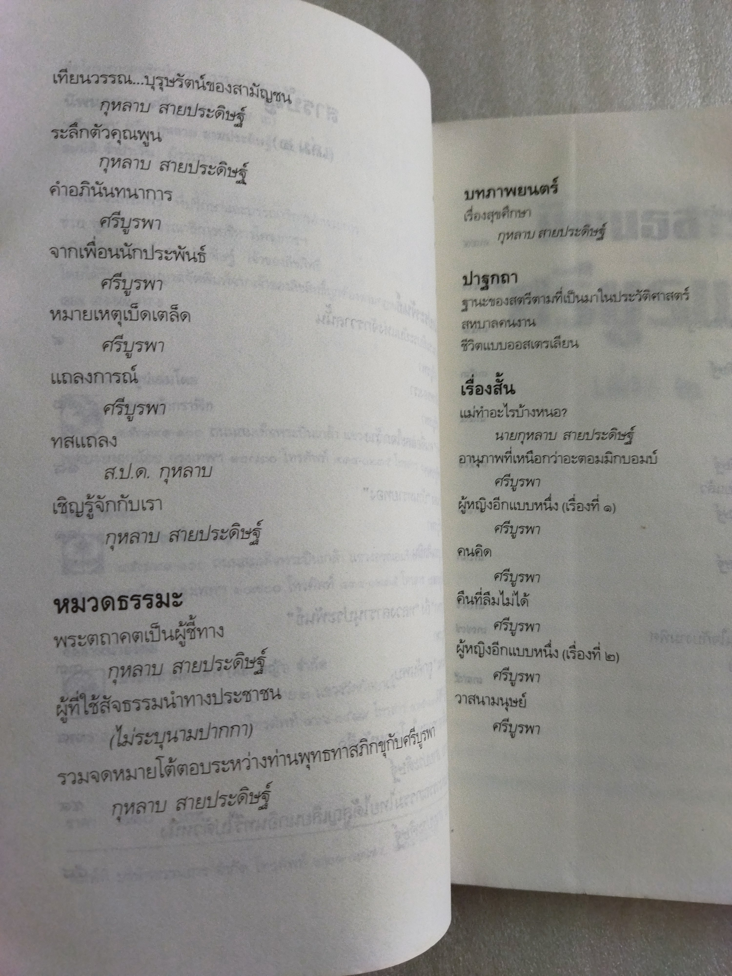 นิพนธสาร / ศรีบูรพา