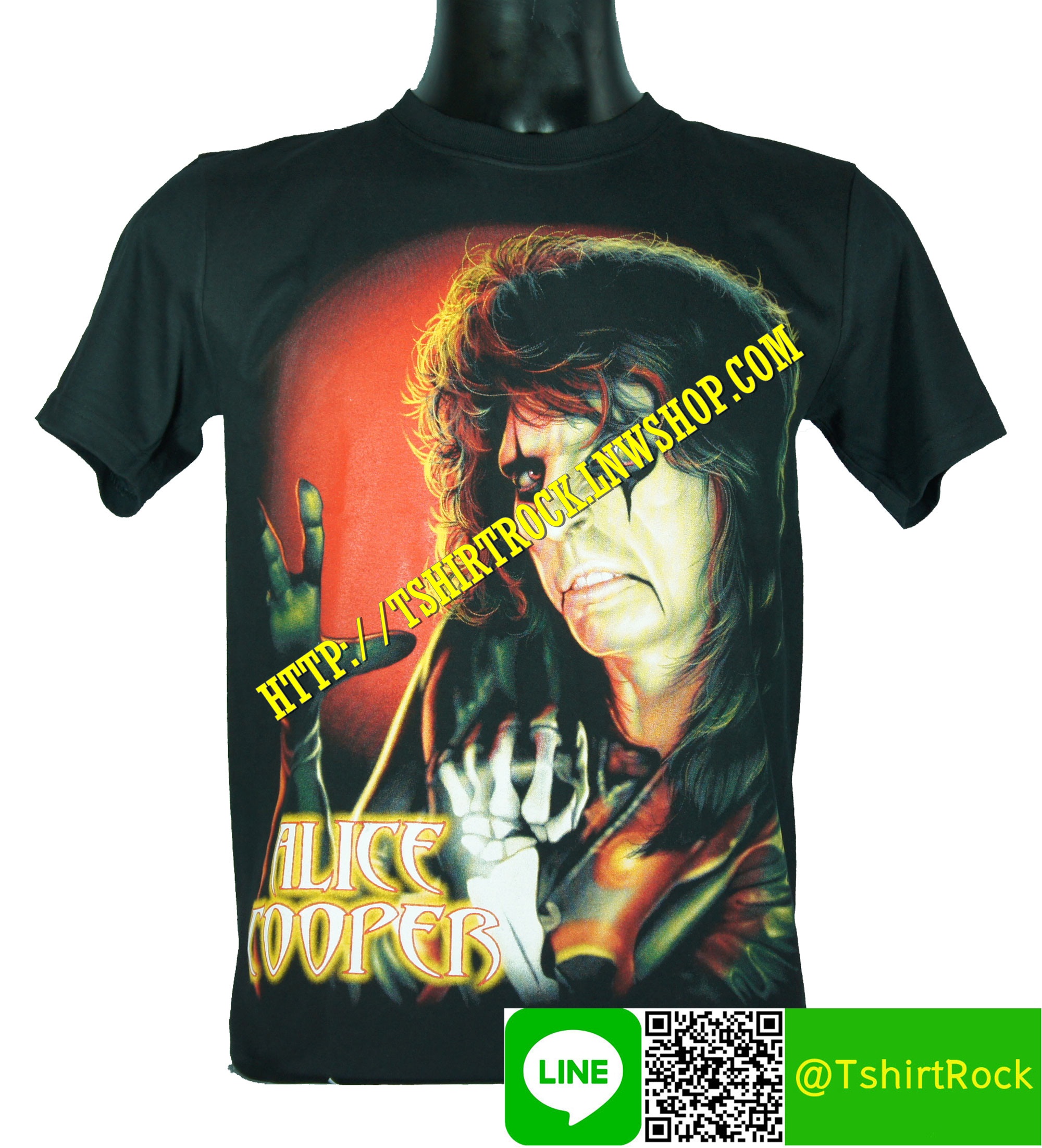 ALICE COOPER เสื้อยืดวงร็อค เมทัล ดนตรี เสื้อวง ALC1047