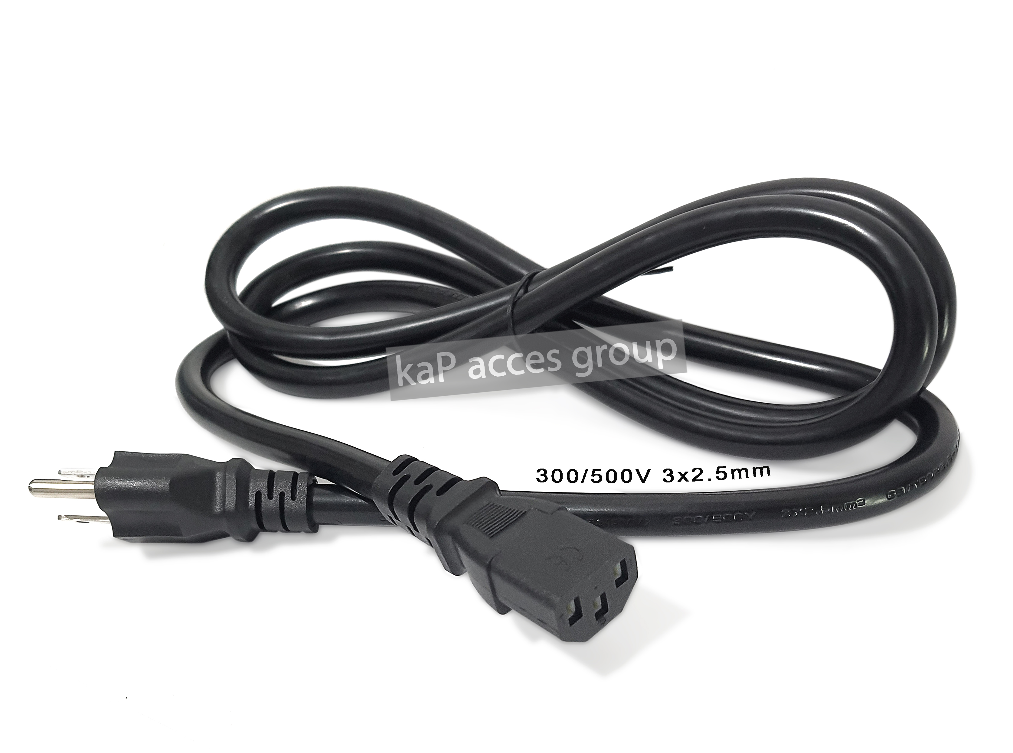 สายไฟ AC POWER (3x2.5mm) NEMA 5-15P to C13 ความยาวสาย 1.8เมตร (16A)