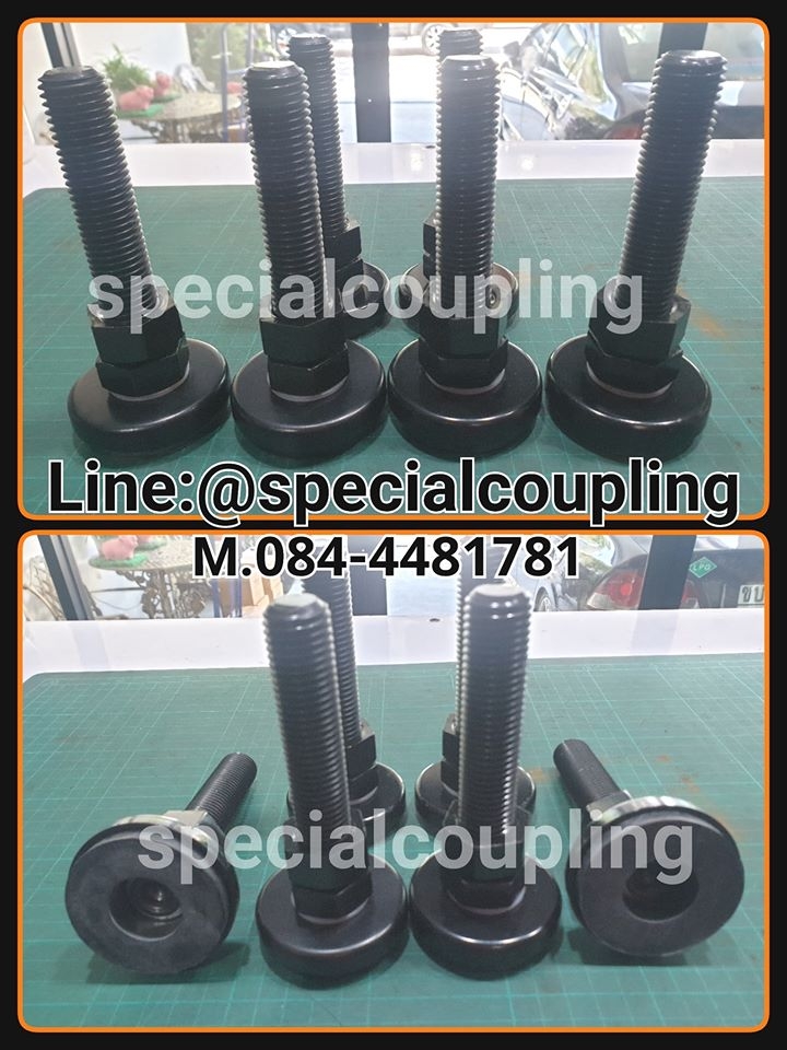 จำหน่ายขาตั้งปรับระดับเกลียวm20x100 mm ฐาน60 มิล มียางรอง สอบถามได้จ้า