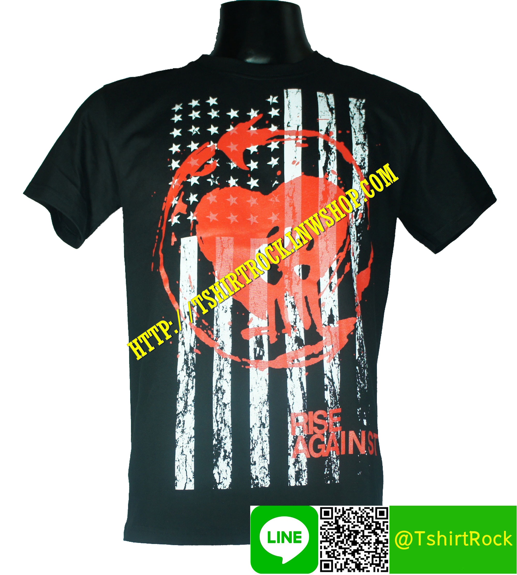 RISE AGAINST เสื้อยืดวงร็อค เมทัล ดนตรี เสื้อวงไรส์อะเกนสต์ RAG1439
