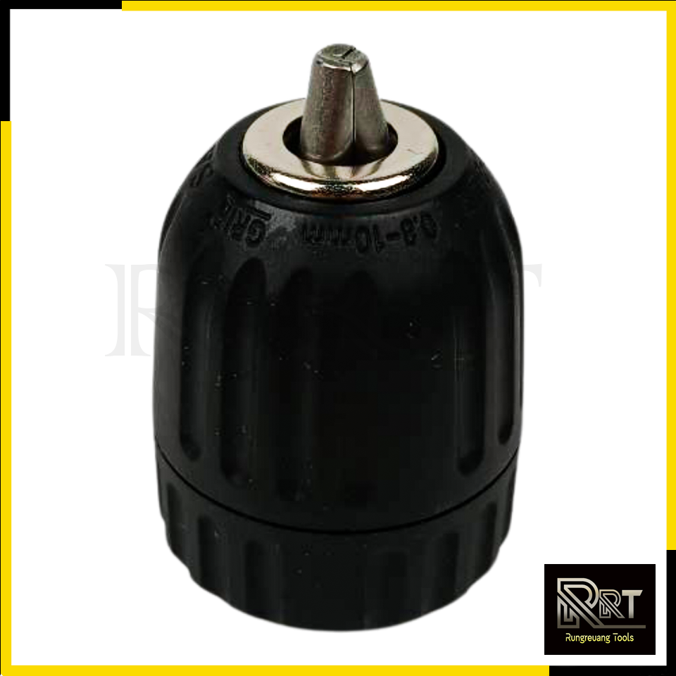 RRT หัวสว่าน Keyless ขนาด 10mm.(3/8") แบบเกลียว