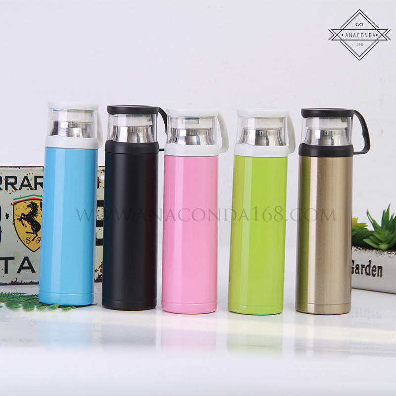 กระบอกน้ำเก็บอุณหภูมิ 500 ml.(สามารถนำฝามาใช้เป็นแก้วน้ำได้)