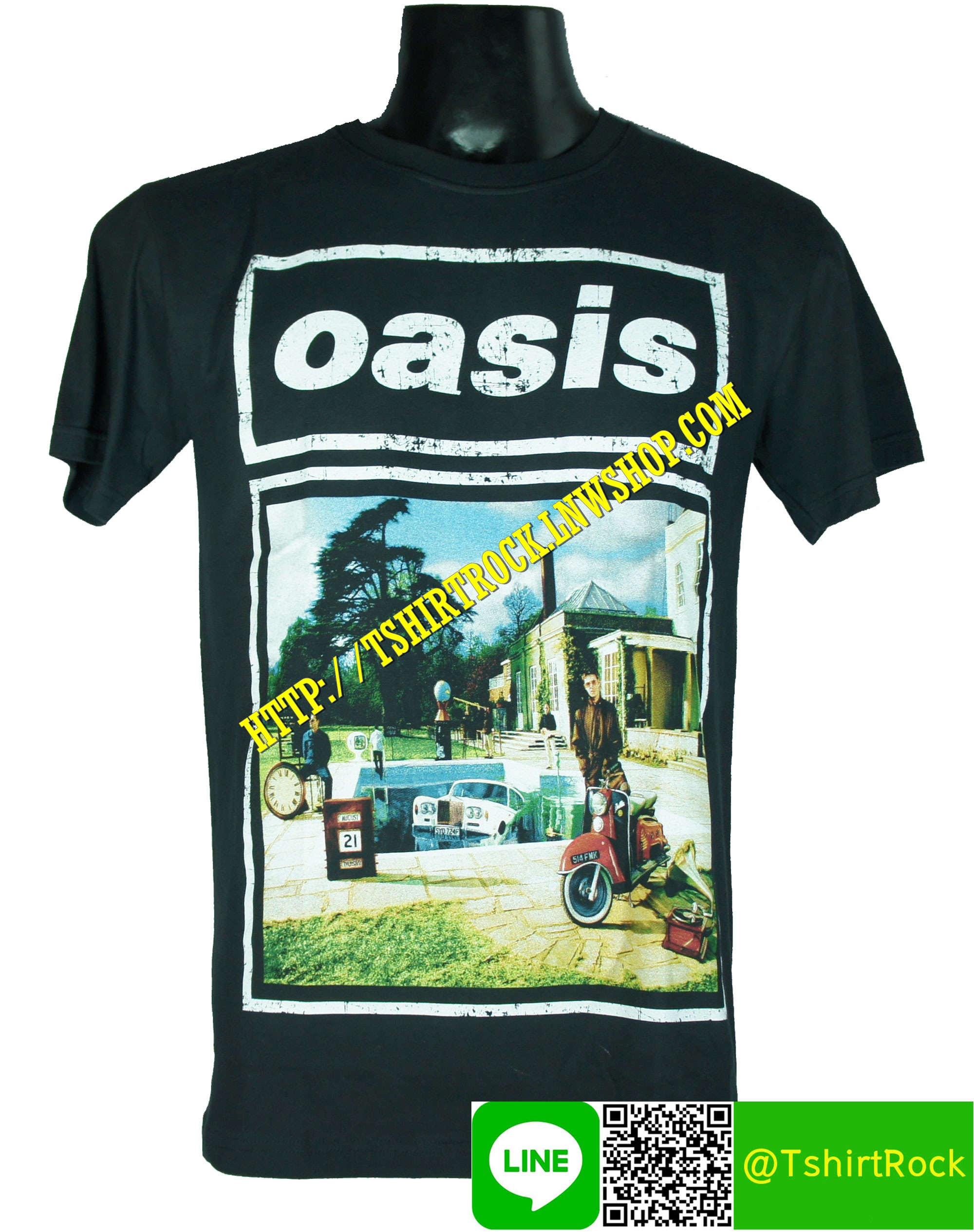 OASIS เสื้อยืดวงร็อค เมทัล ดนตรี เสื้อวง OAS1491