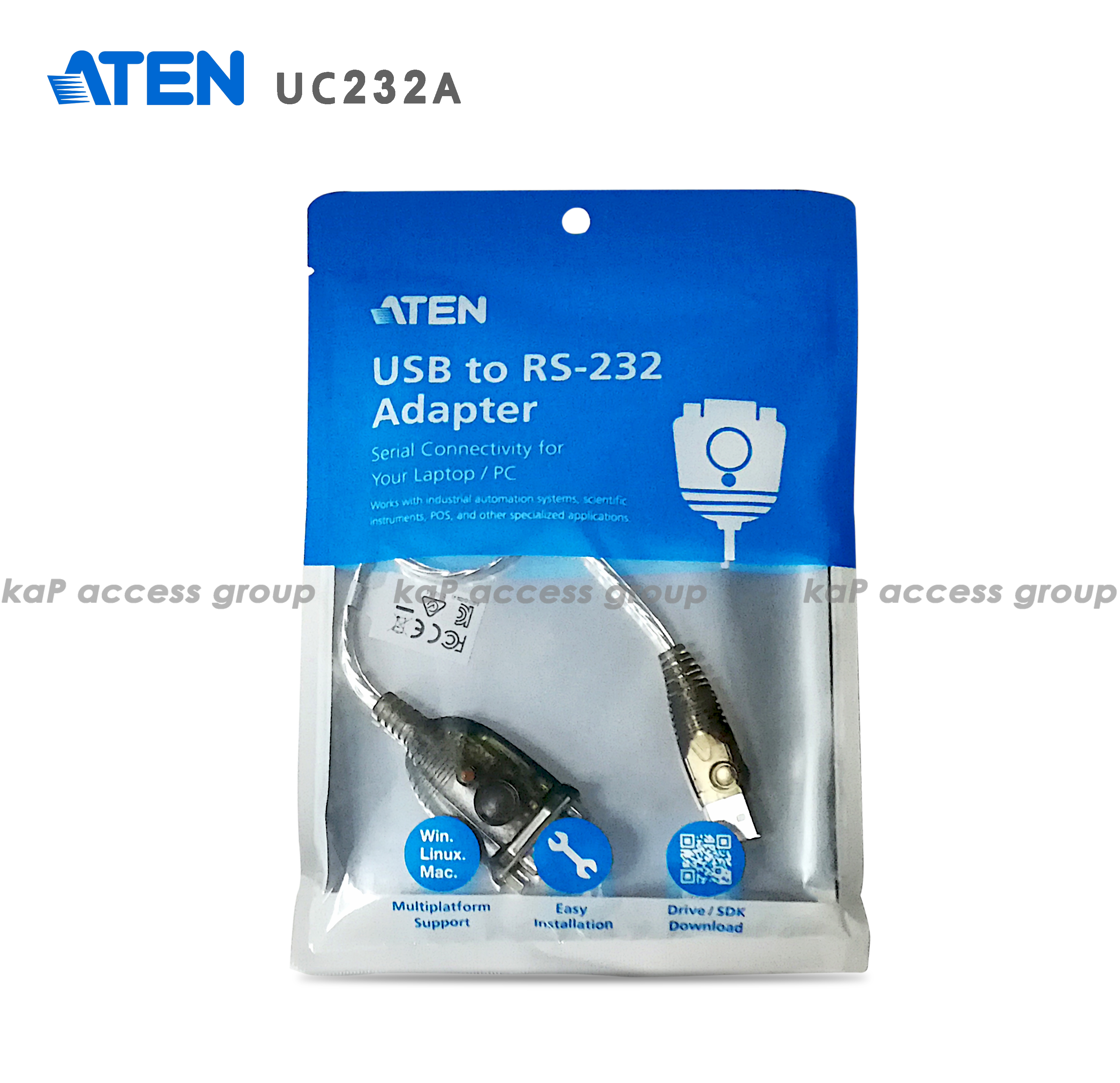 ATEN ATEN USB to RS232 (SERIAL) Cable (ความยาว 30ซม)