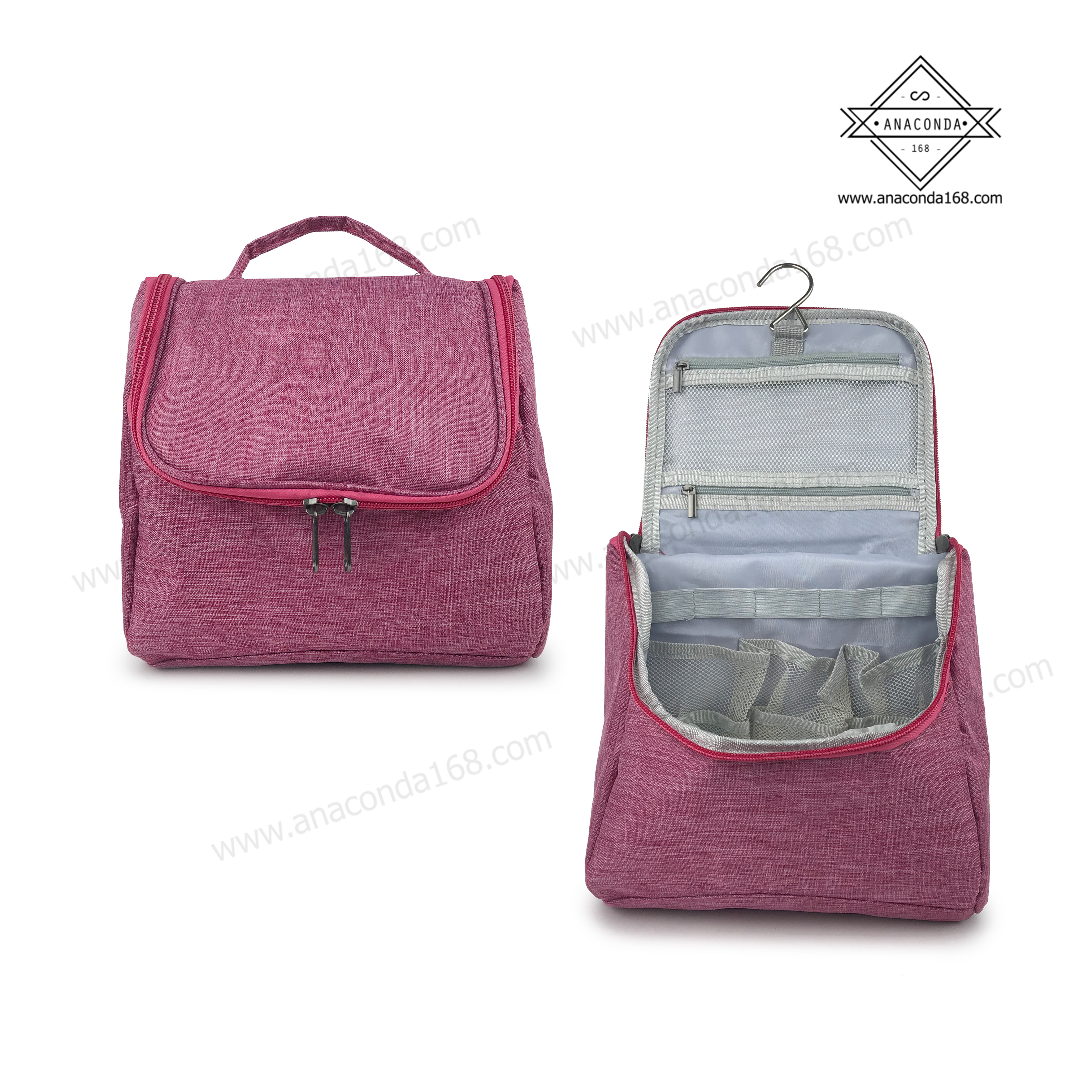 กระเป๋าจัดระเบียบใส่อุปกรณ์อาบน้ำ ( มีตะขอสำหรับแขวนได้ )