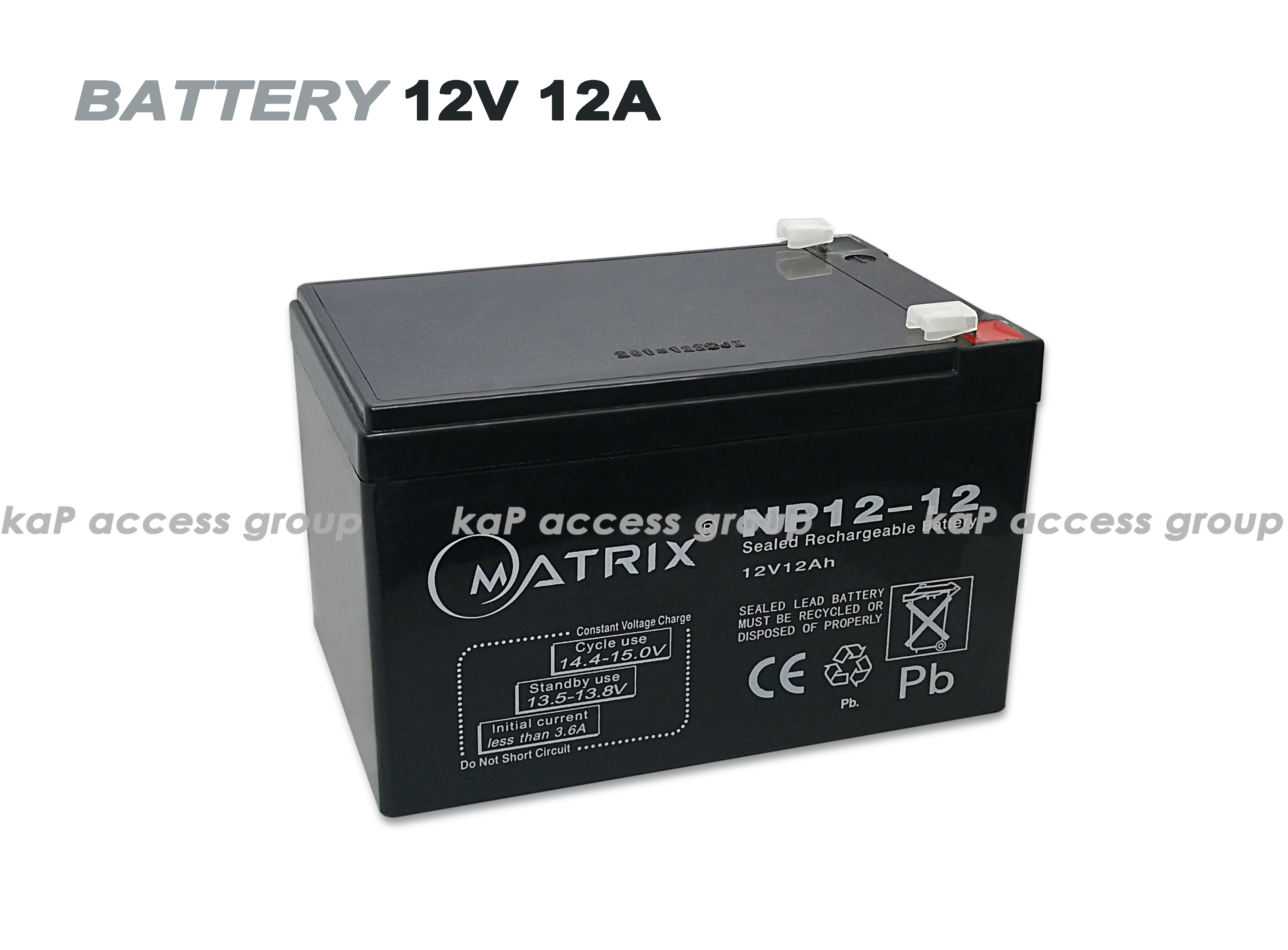 Matrix Battery Matrix สำรองไฟ 12V 12Ah