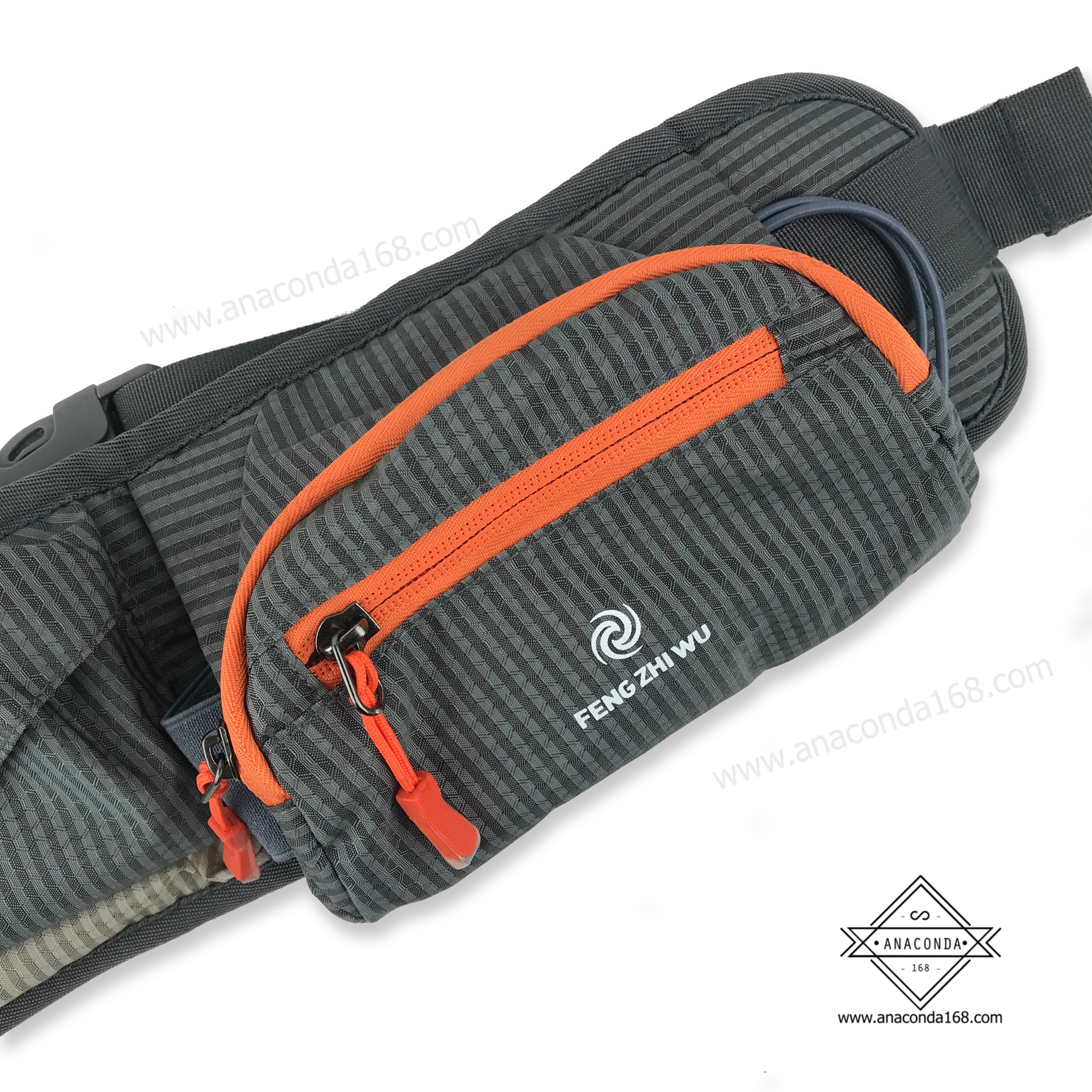 กระเป๋าคาดเอว2ช่อง ใส่กระบอกน้ำได้