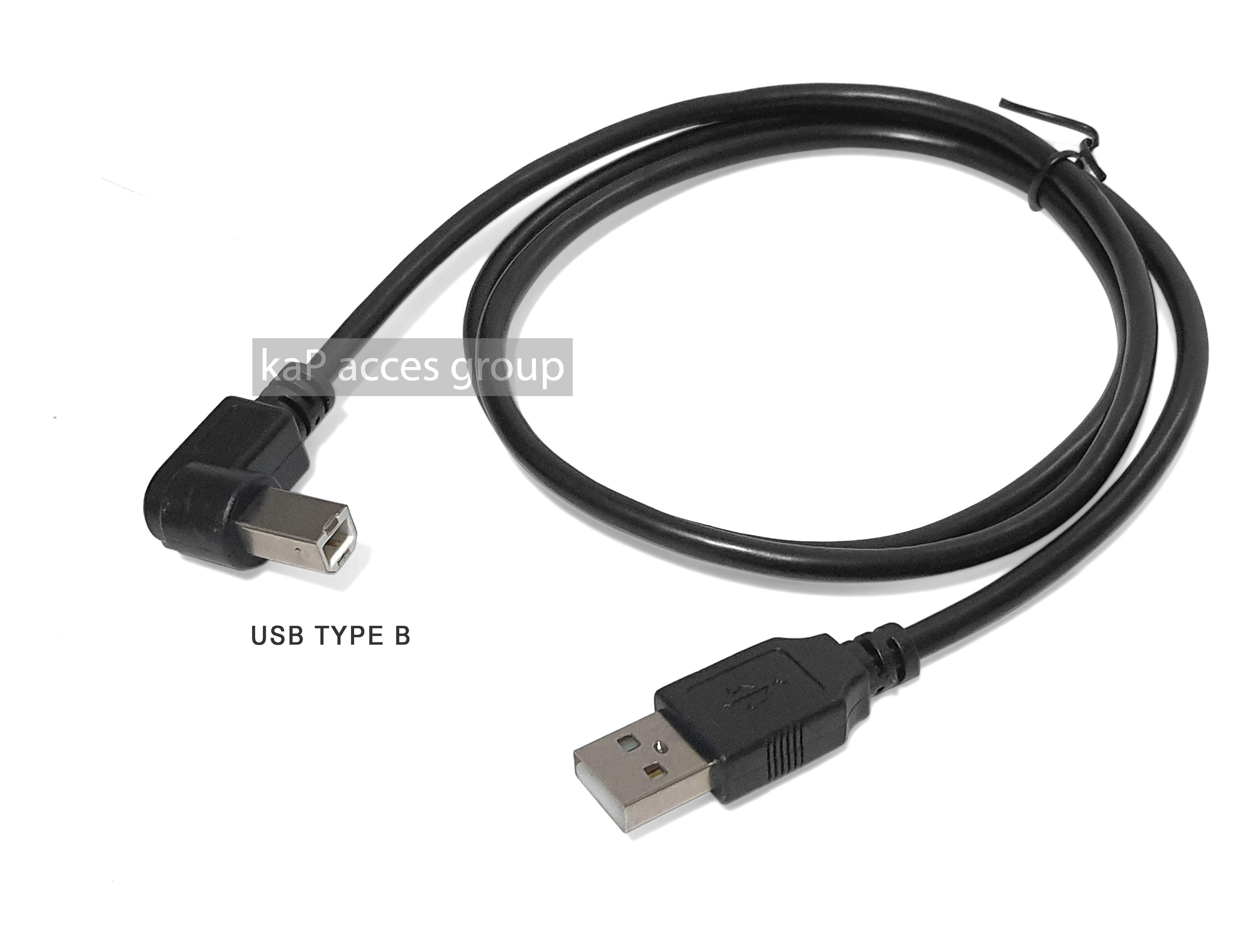 USB 2.0 ปริ้นเตอร์ Type B PRINTER หัวงอ Right สายยาว 1เมตร