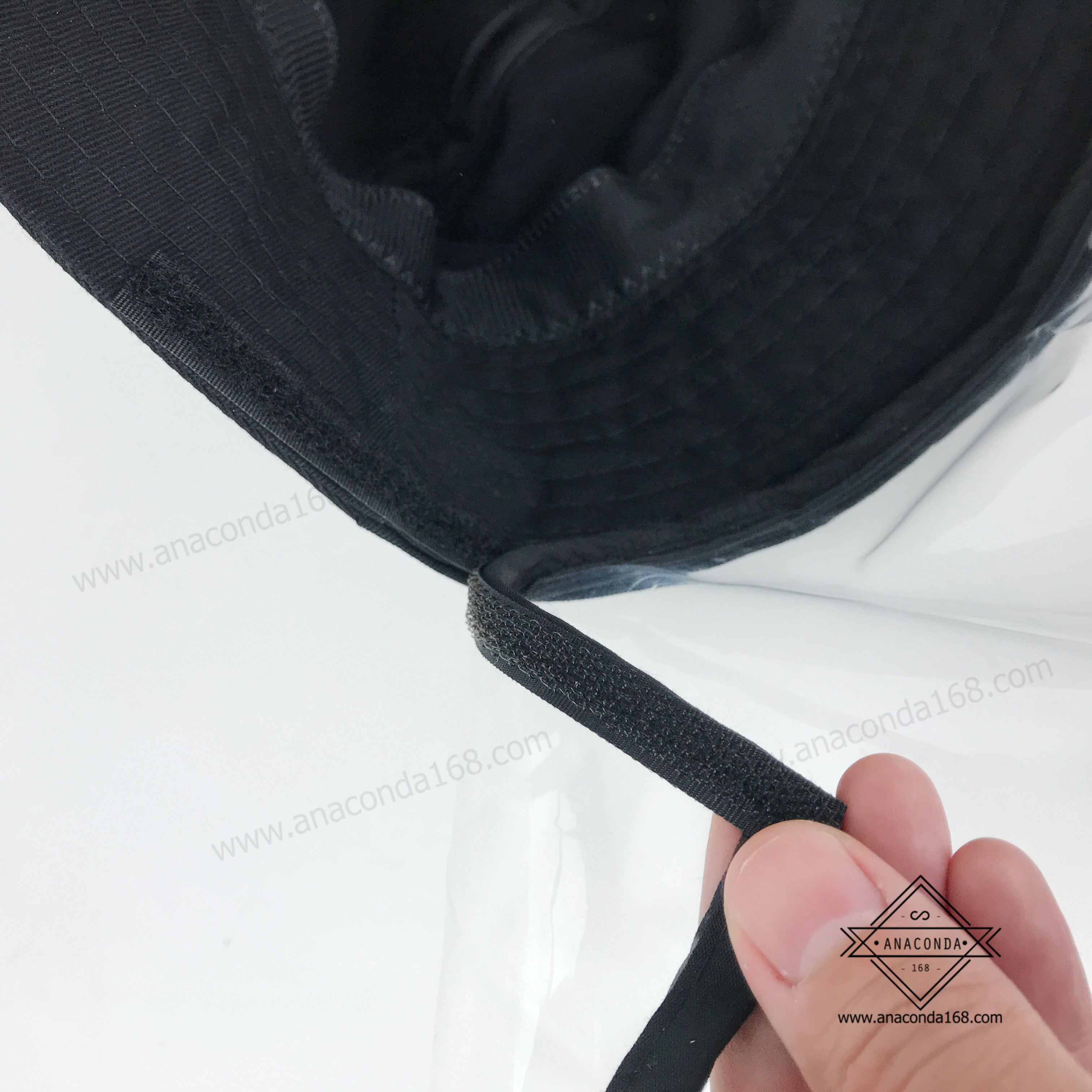 หมวกบักเก็ตพร้อมหน้ากากใสป้องกัน