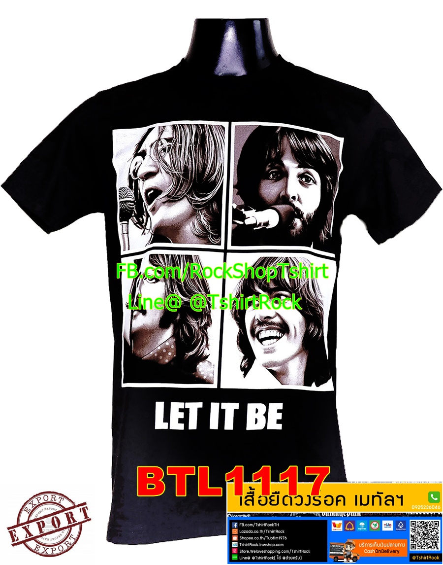 เสื้อวินเทจ The Beatles เสื้อยืดวงร็อค เสื้อร็อค เมทัล เดอะบีเทิลส์ BTL1117